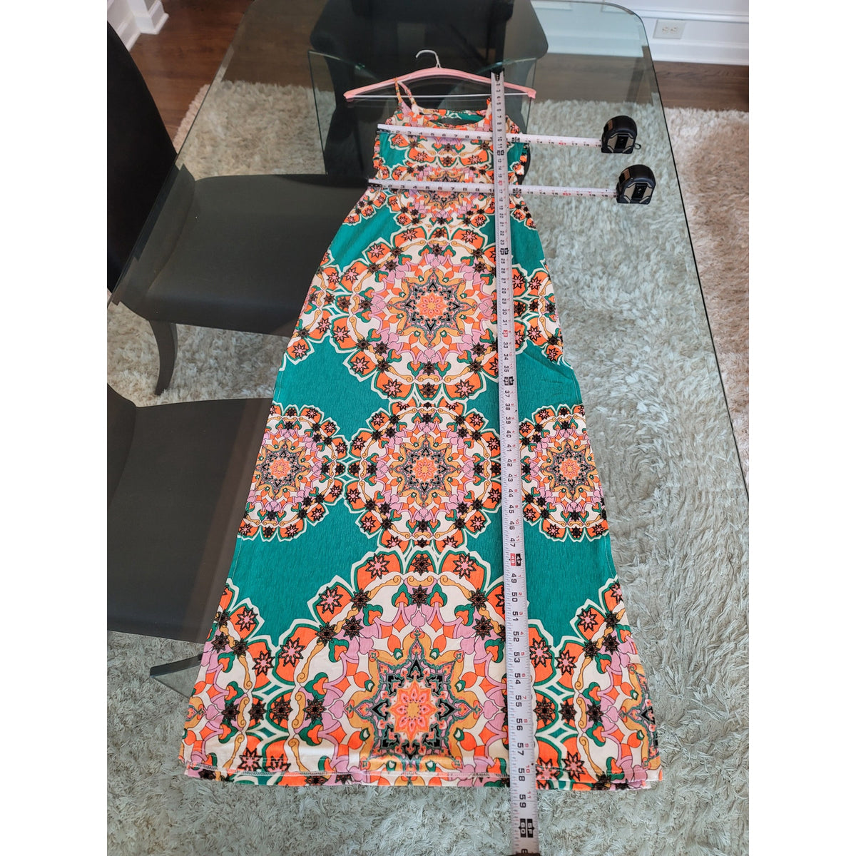 Fashion Nova Kaleidoscope Days Dress Women's Medium Multi Floral Scoop Casual