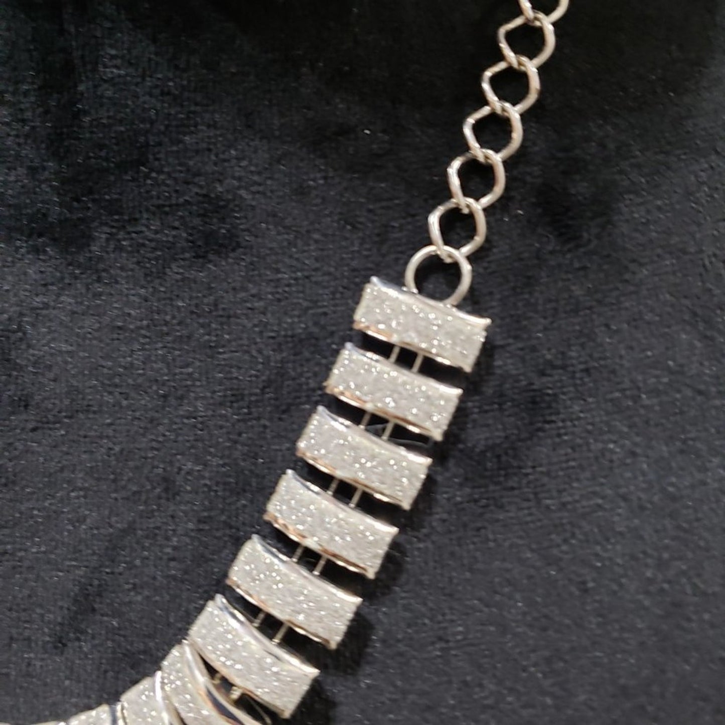Women Fashion Metal Geometric Chains Iron Alloy Glitter Paper Choker Necklace