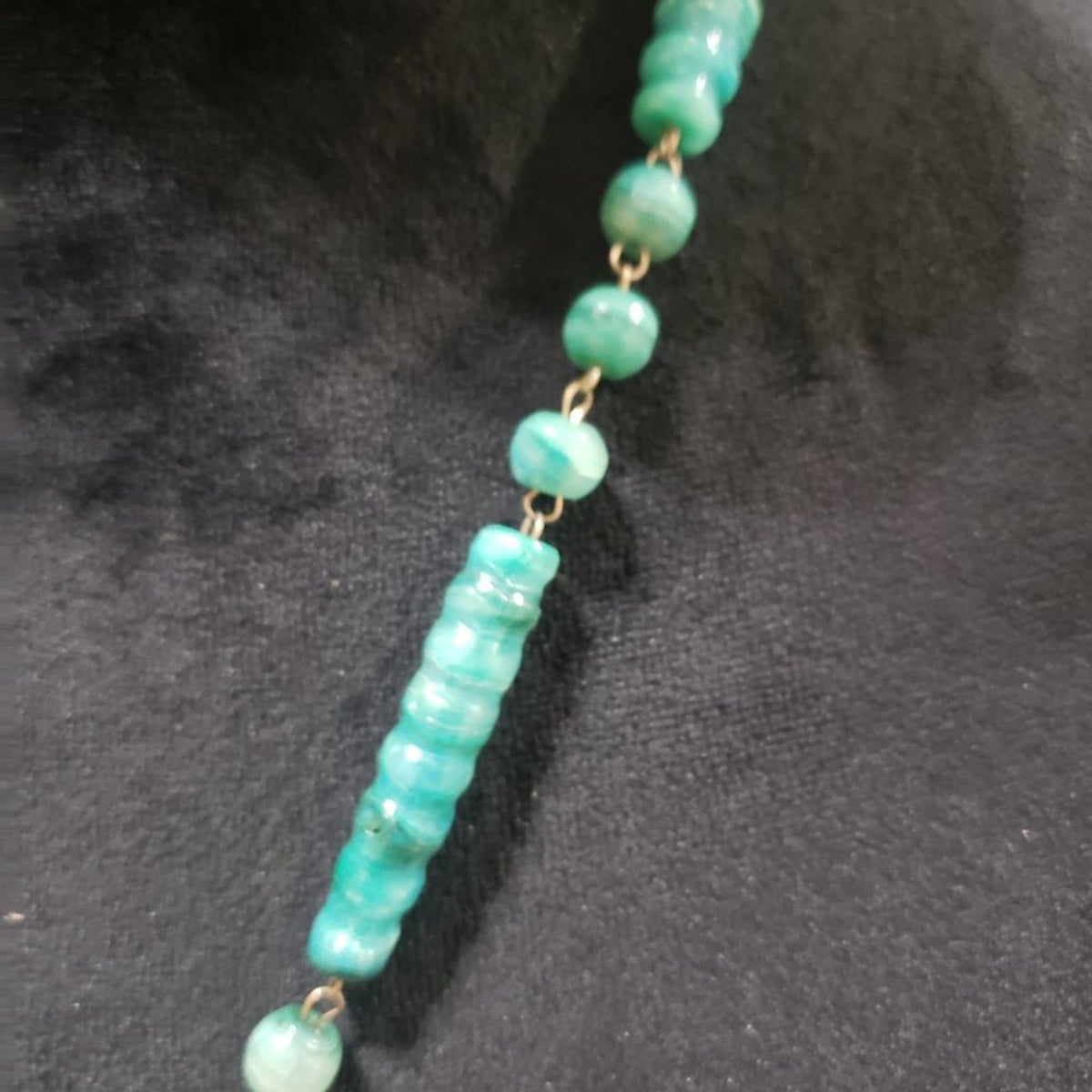 Womens Fashion Ocean Turquoise Color Necklace Chunky Beaded Pendant Necklace