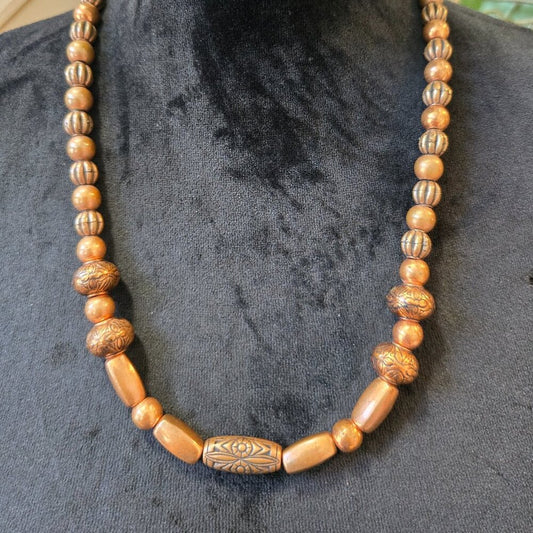 Women Wood Beaded Chinese Natural Hetian Jade Jewels Necklace with Lobster Clasp