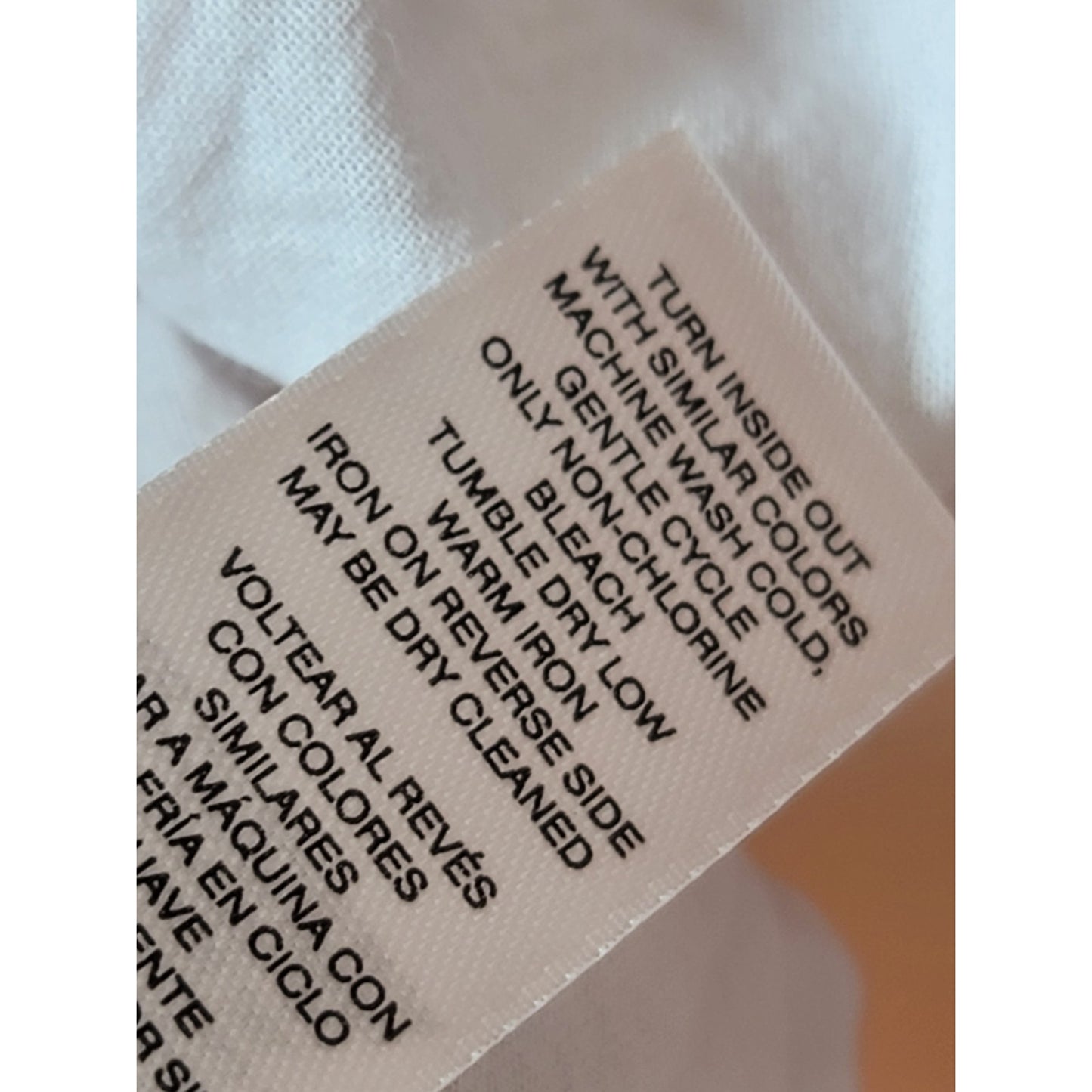 Chico's Ankle Pants Women's 2.5 (14) Pink White Tie Dye Cotton Stretch Slim Fit