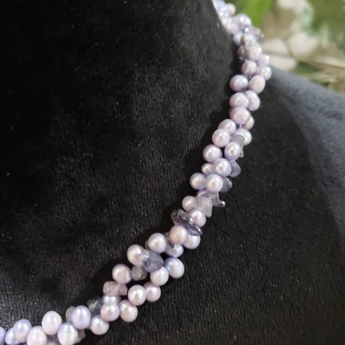 Women Fashion Chunky Natural Stylish Pearl Clavicle Choker Necklace with Lobster