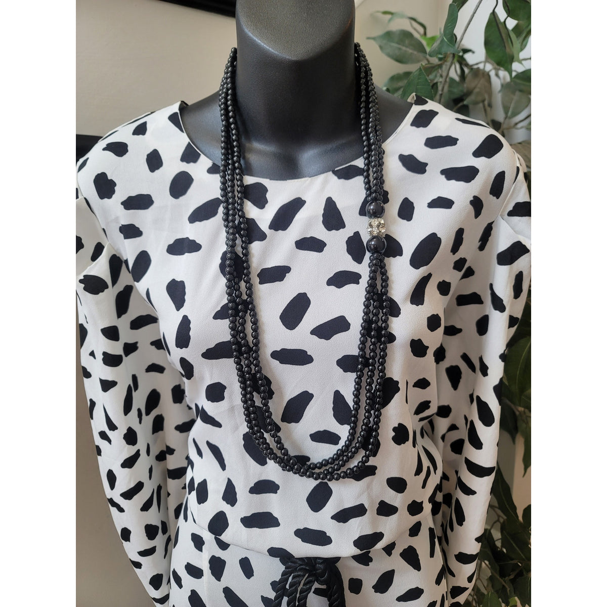 Pretty Little Thing Midi Dress Women's Size 14 Black White 100% Polyester