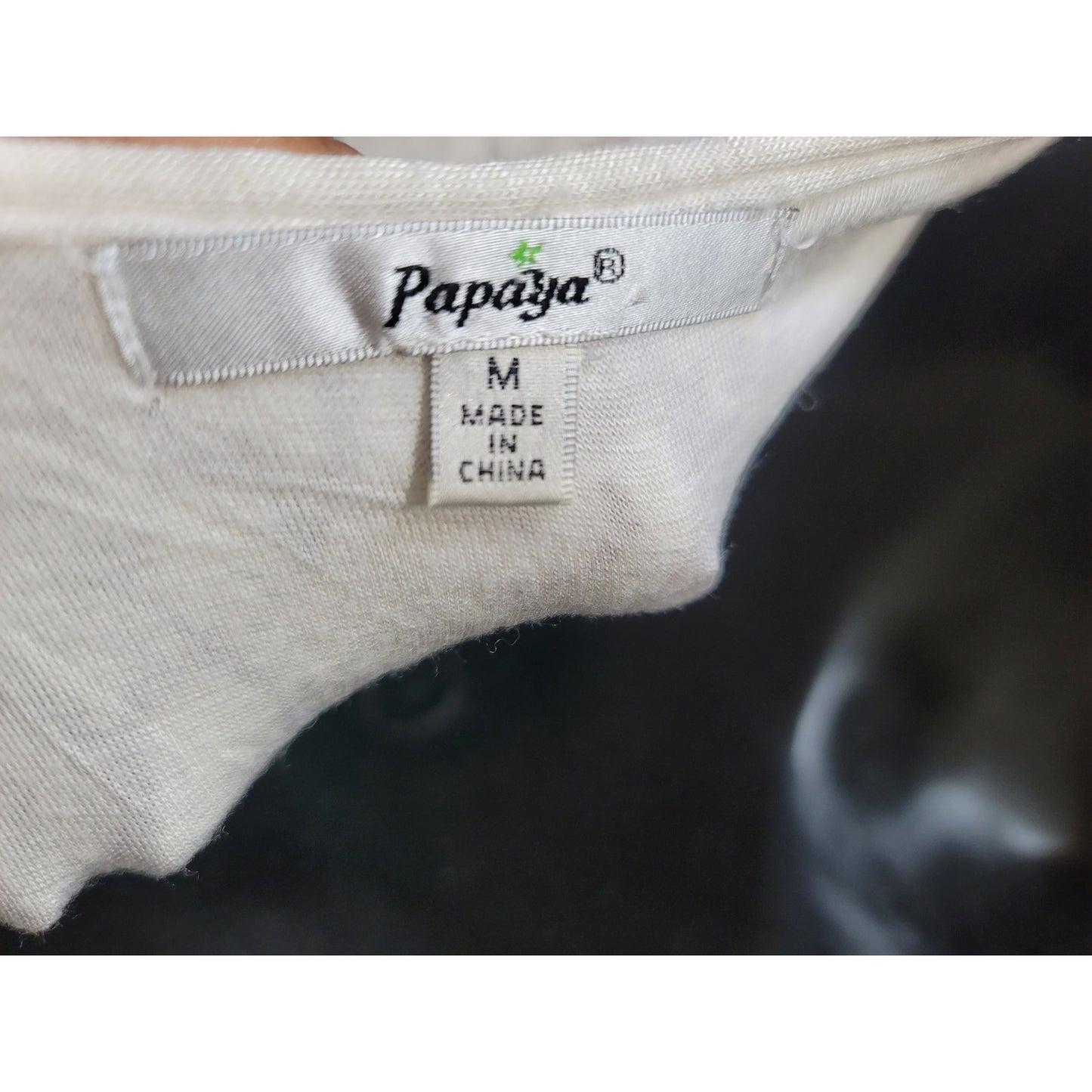 Papaya Dress Womens Medium White Lace Aqua Blue Chiffon Sleeveless Summer