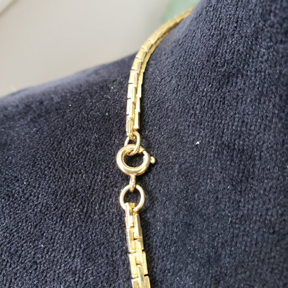 Womens Gold Tone Plated Patta Choker Necklace Jewelry with Lobster Clasp