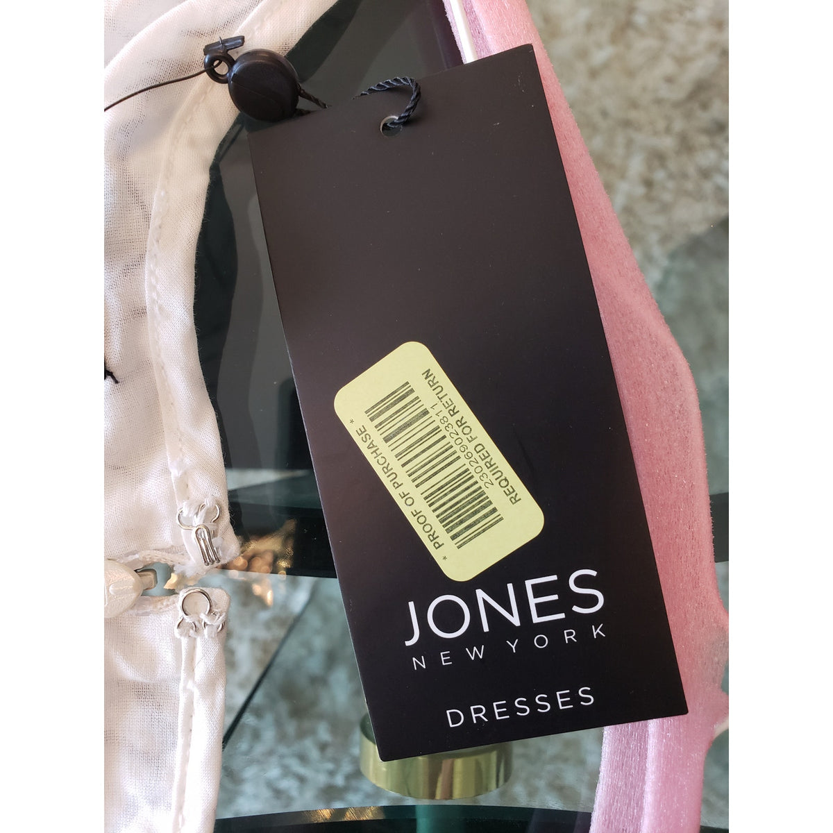 Jones New York Maxi Dress Linen 6 Ivory Floral Handkerchief Back Zip Square Neck
