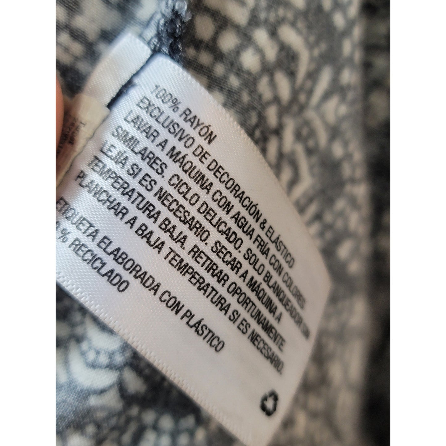 Xhilaration Maxi Dress Women S Black White Boho Sleeveless Smocked Rayon