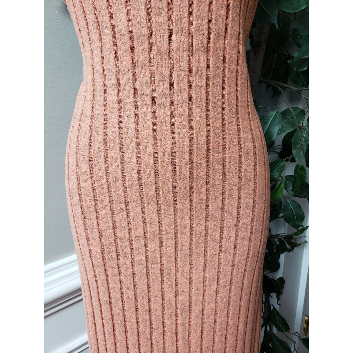 SHEIN Curve Long Maxi Dress Women's 2XL Ribbed Mermaid Hem Tank Maxi Scoop Neck