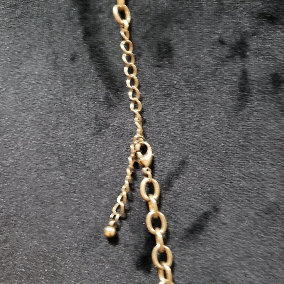 Womens Fashion Gold Chain Turquoise Stones Long Collar Necklace w/ Lobster Clasp