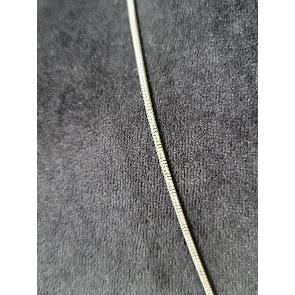 Chico’s Women Silver Tone Snake Chain Necklace With Ring Bead Accents Adjustable
