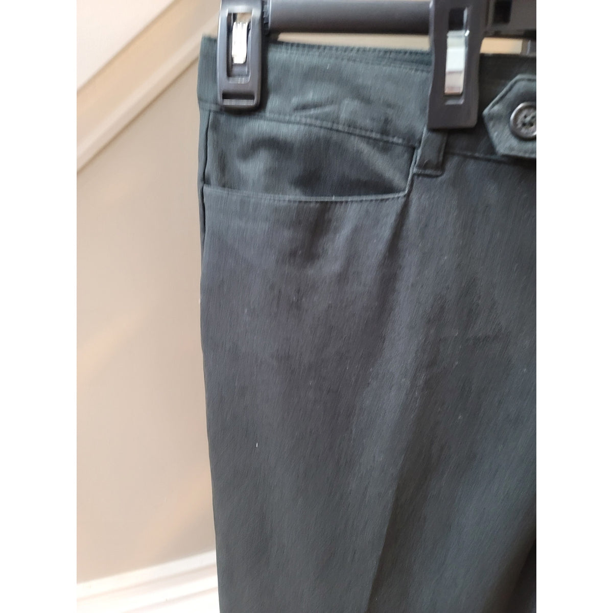 Lauren Ralph Lauren Adelle Dress Pants Women's SZ 14 Gray Straight Leg High Rise