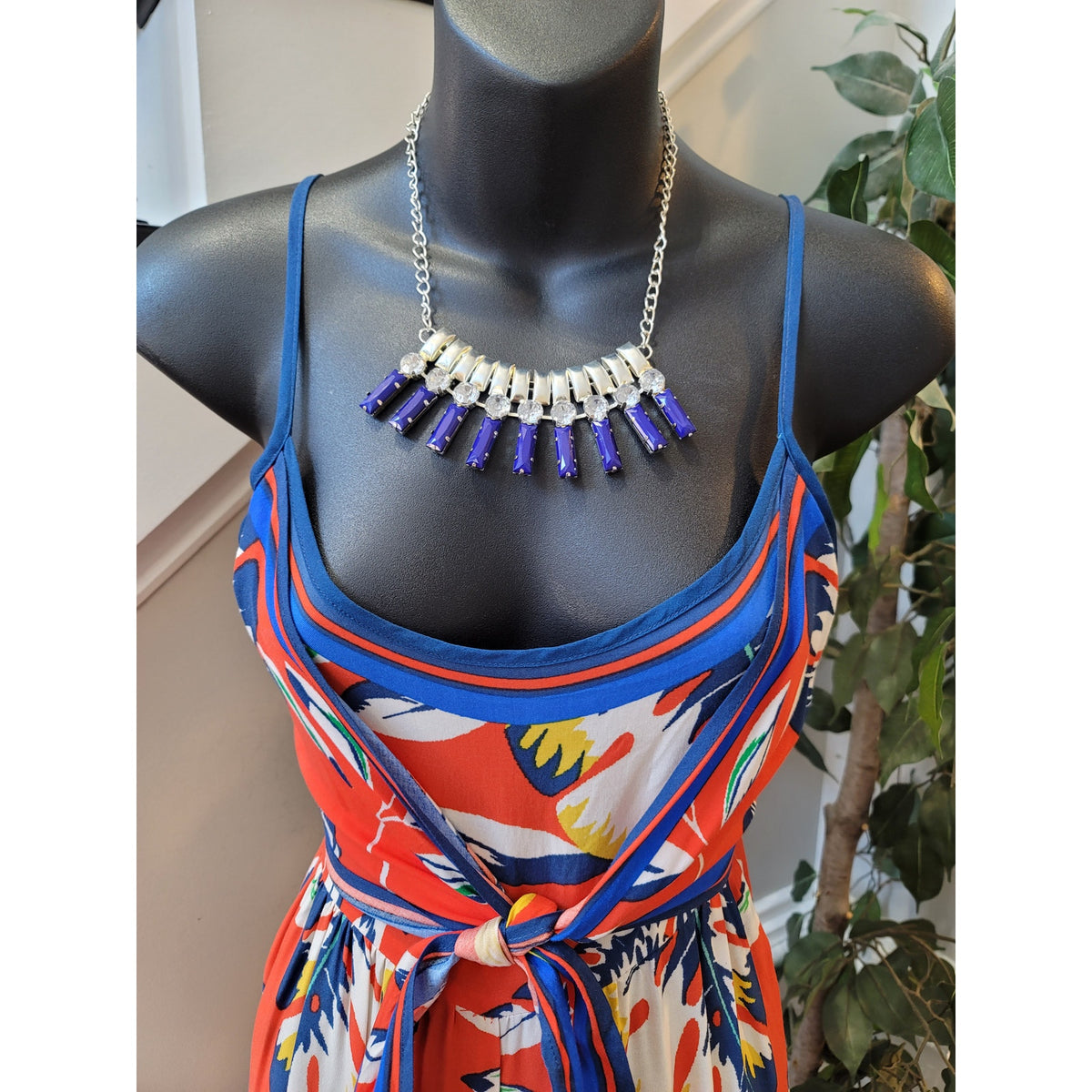 Flying Tomato Spaghetti Strap Jumpsuit Women's Size S Red Blue Summer Romper