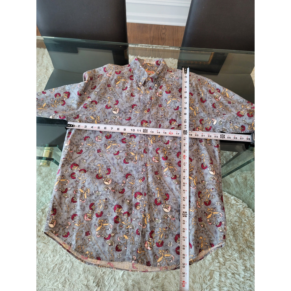 Adirondack by Savile Row Western-Style Shirt Men's Size Large Multicolor