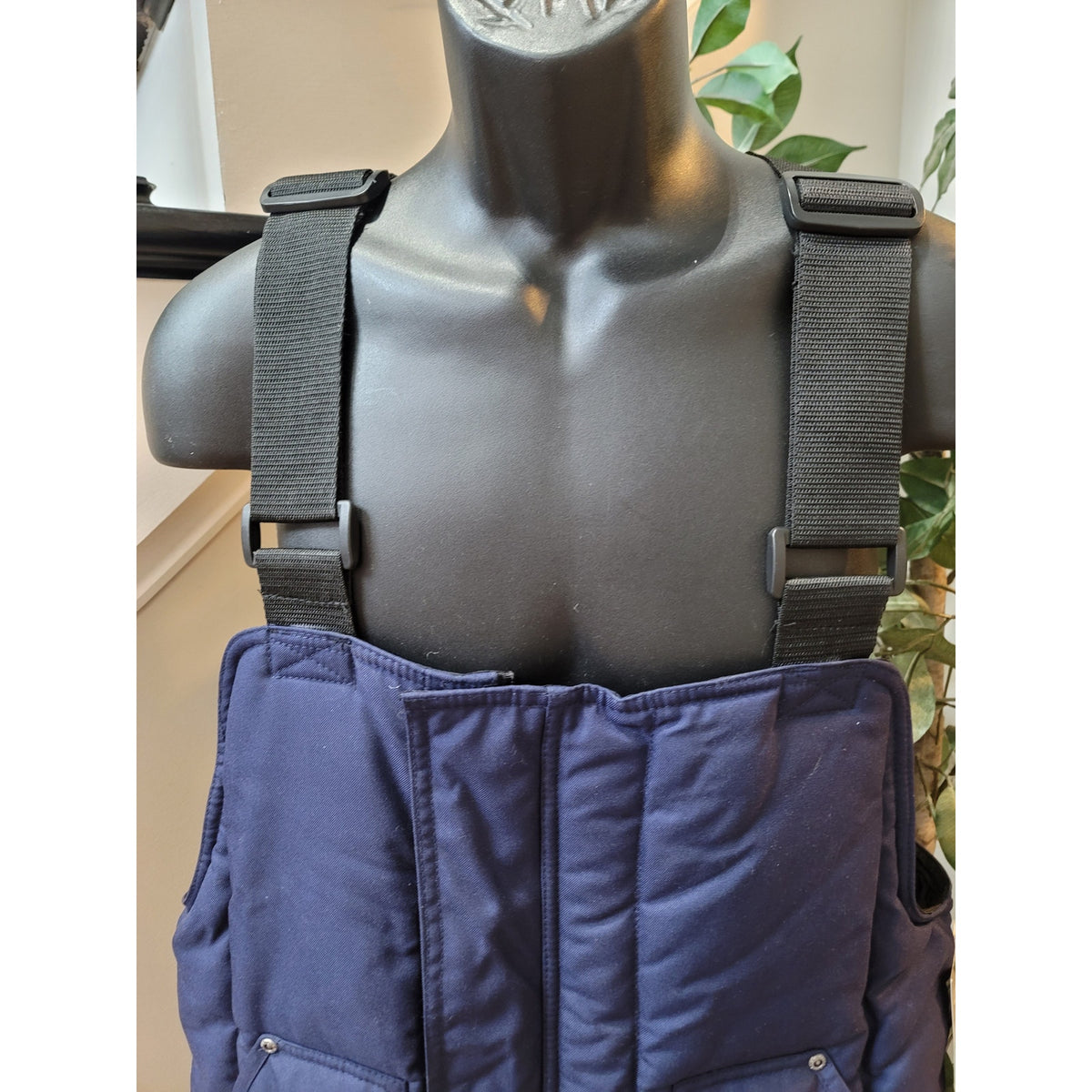 Walls Iron-Tuff Bib Men's Size Medium Navy Blue Blizzard Pruf Insulated Workwear