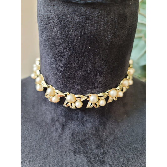 Women's Statement Geometric Gold Necklace With Green Stones Fashion Jewelry