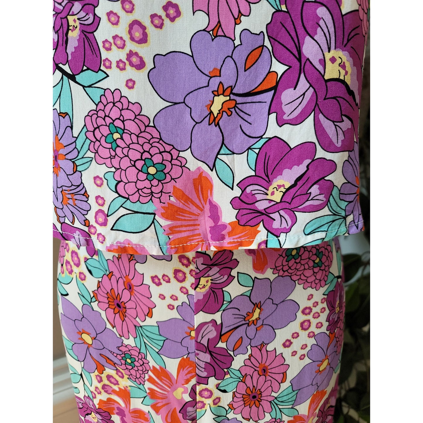 SHEIN Romper Women 8/10 Multicolor Floral Sleeveless Summer Casual Boho