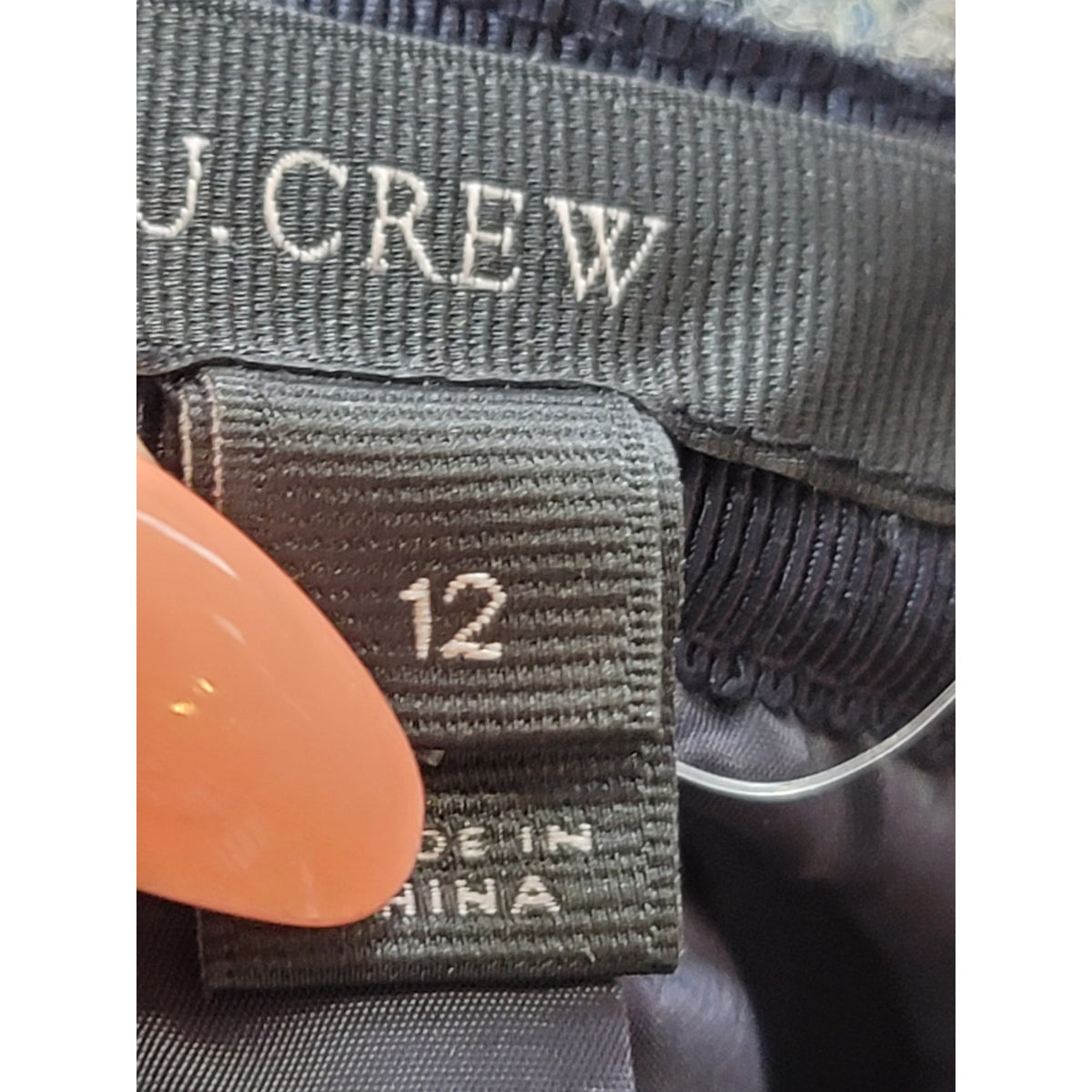 J.Crew Mini Skirt Women's Size 12 Multicolor Houndstooth Sides Slit Back Zipper