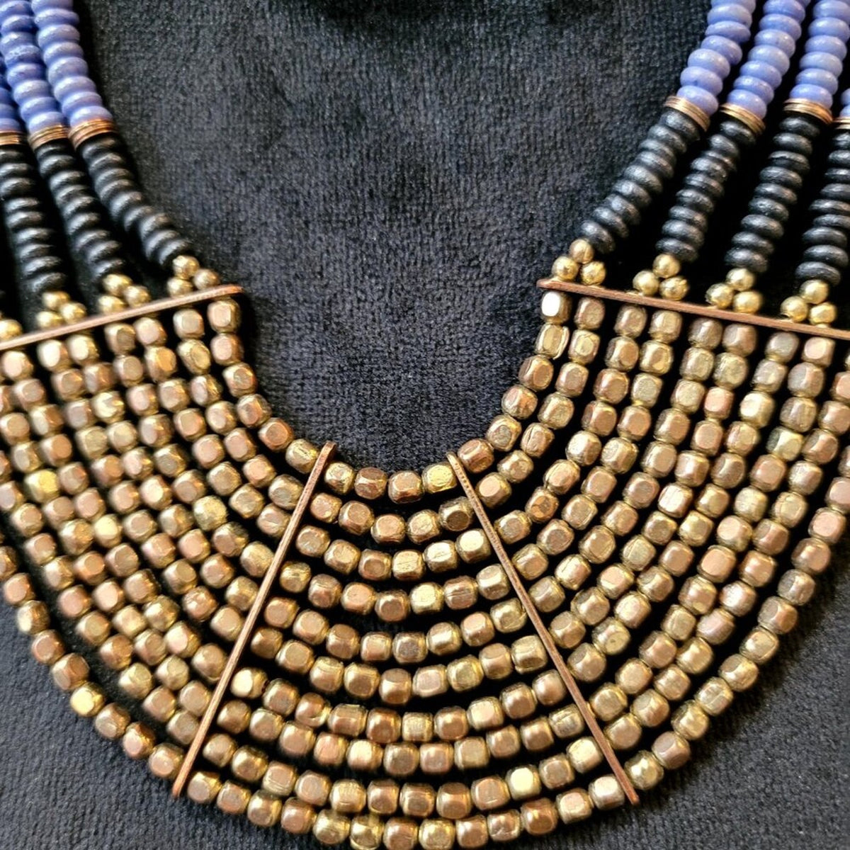 Womens Multicolor Multiple Layer Beaded Necklace Jewelry with Lobster Clasp
