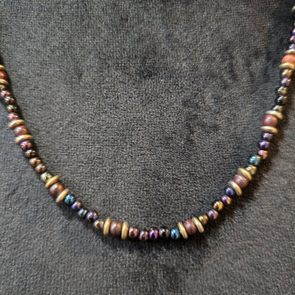 Womens Fashion Multicolor Seed Beads Bohemian Necklace Jewelry with Toggle Clasp