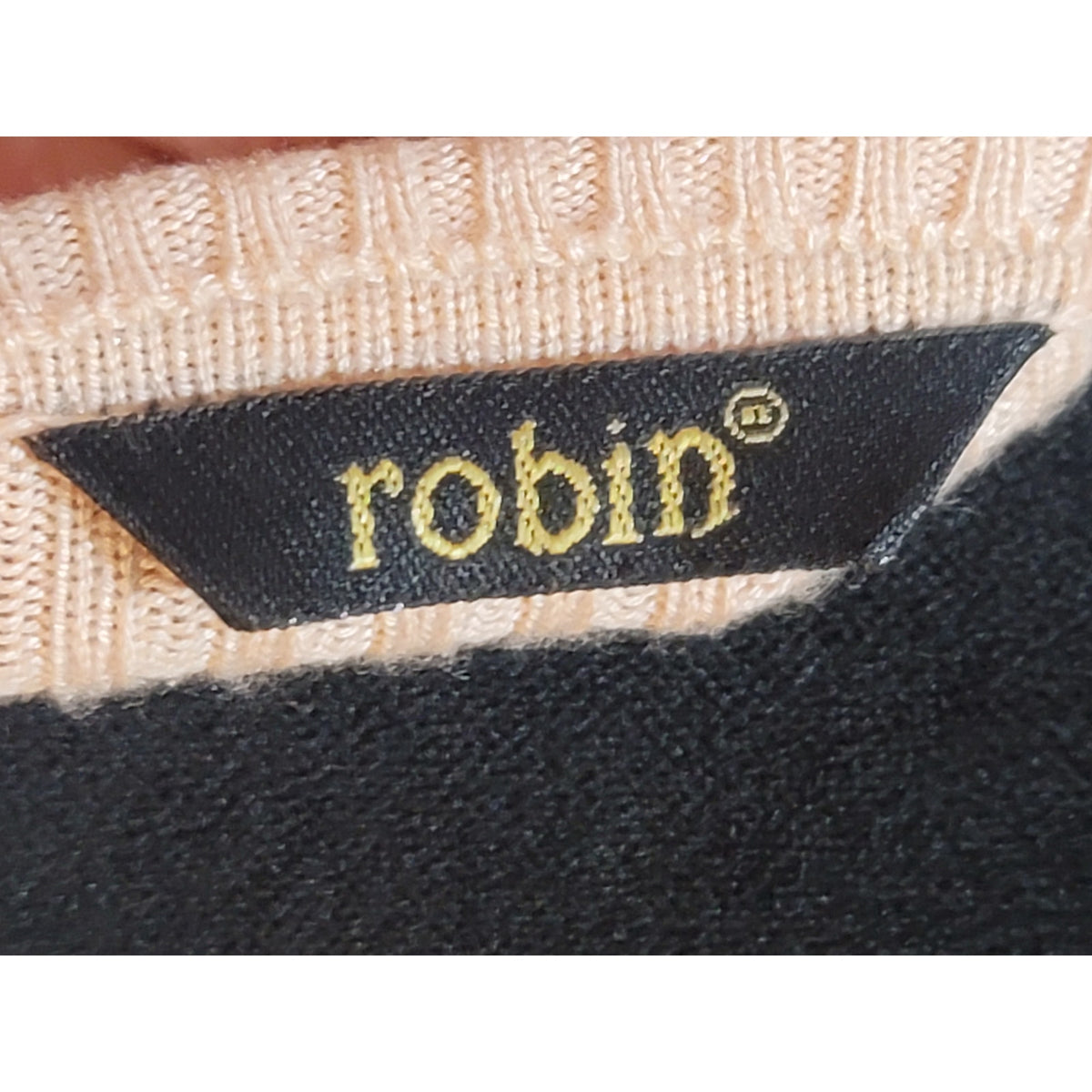 Robin Pullover Sweater Women's Size XS Beige Ribbed Fringe Shoulder Long Sleeves
