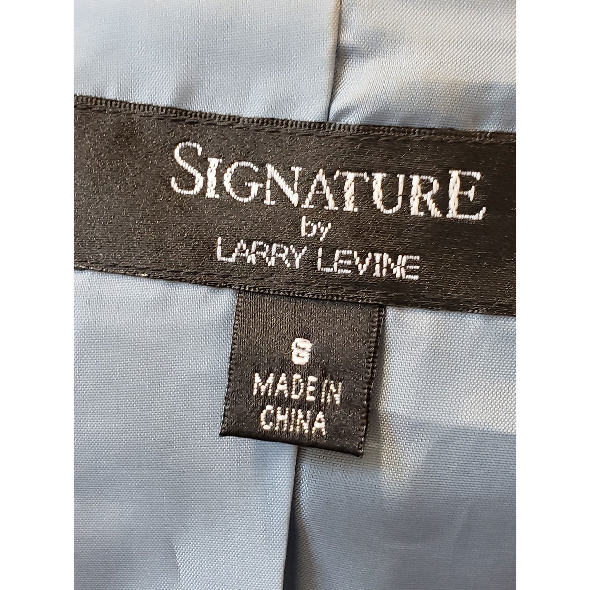Signature by Larry Levine Jacket Womens Small Purple Plaid 3/4 Sleeve Tie Belted