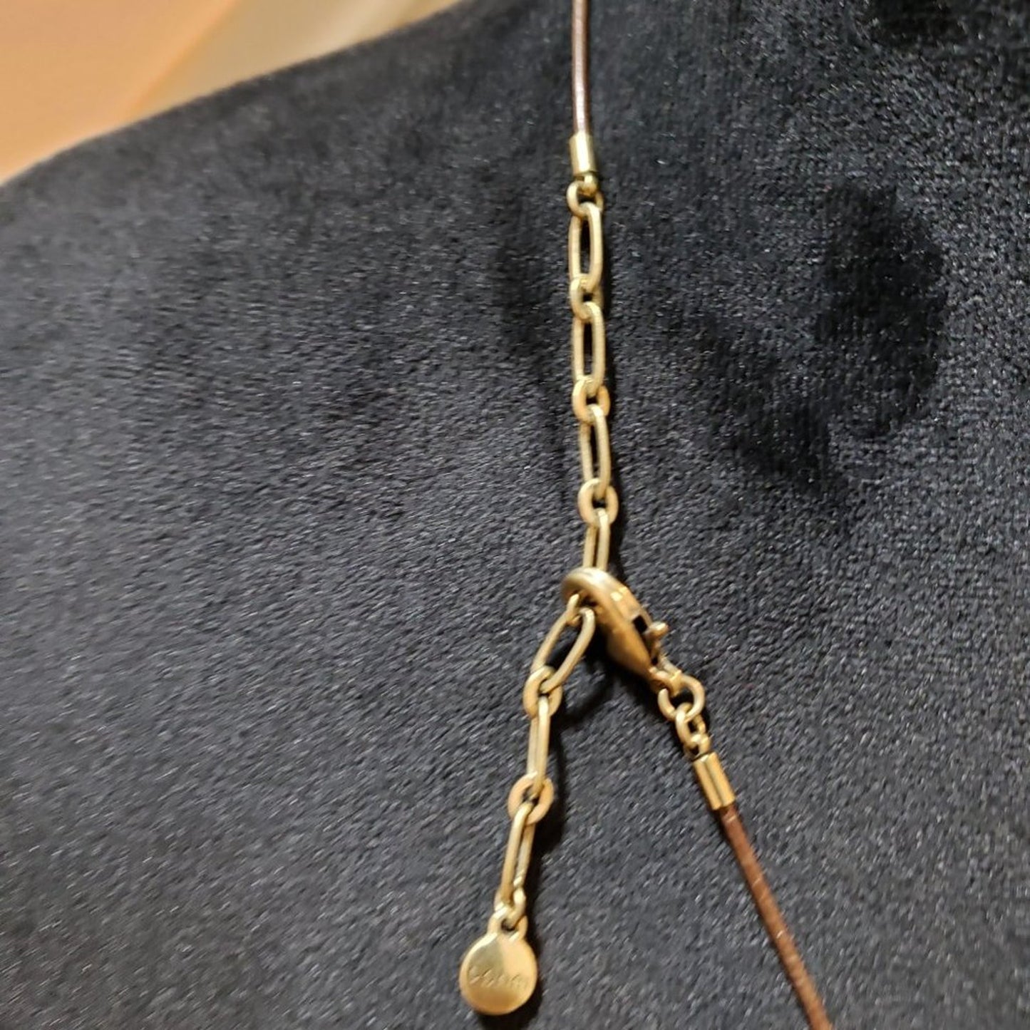 Bohm Women Fashion Gold Tone Flower Drop Pendant Collar Necklace w/Lobster Clasp