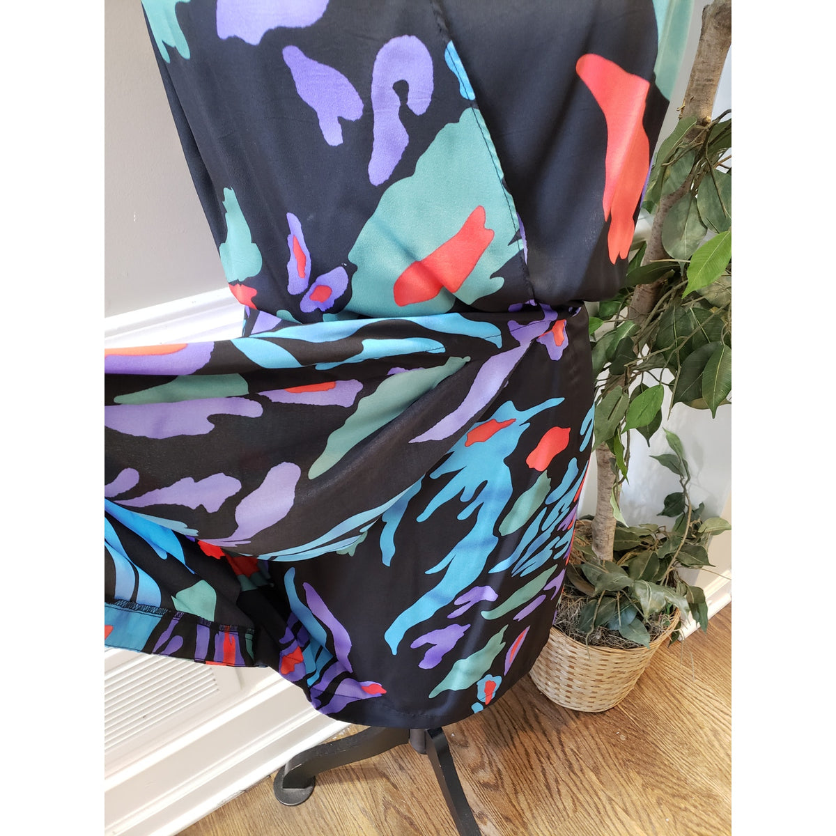Cato Dress Women's 10 Black Multicolor Abstract Print Sleeveless Party Casual