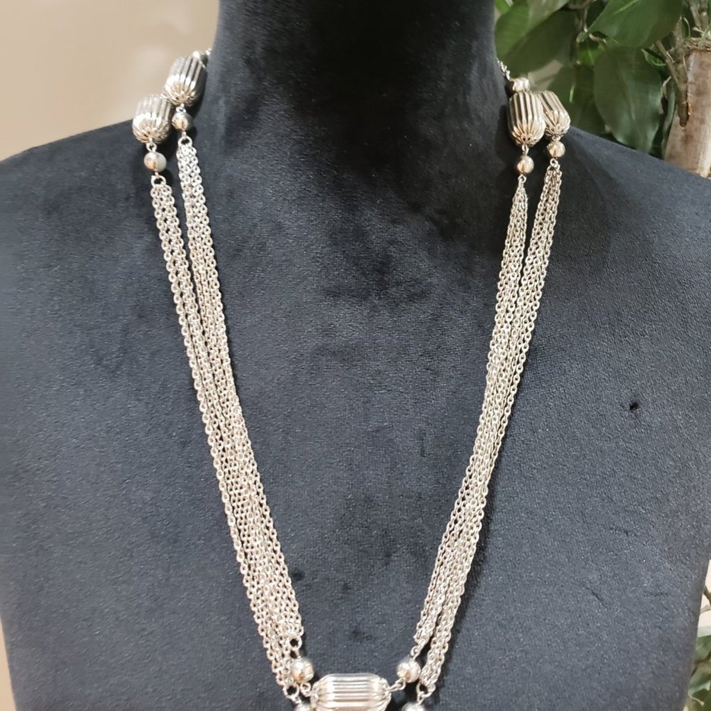 Womens Fashion Chunky Gold Tone Charm Long Chain Elegant Necklace