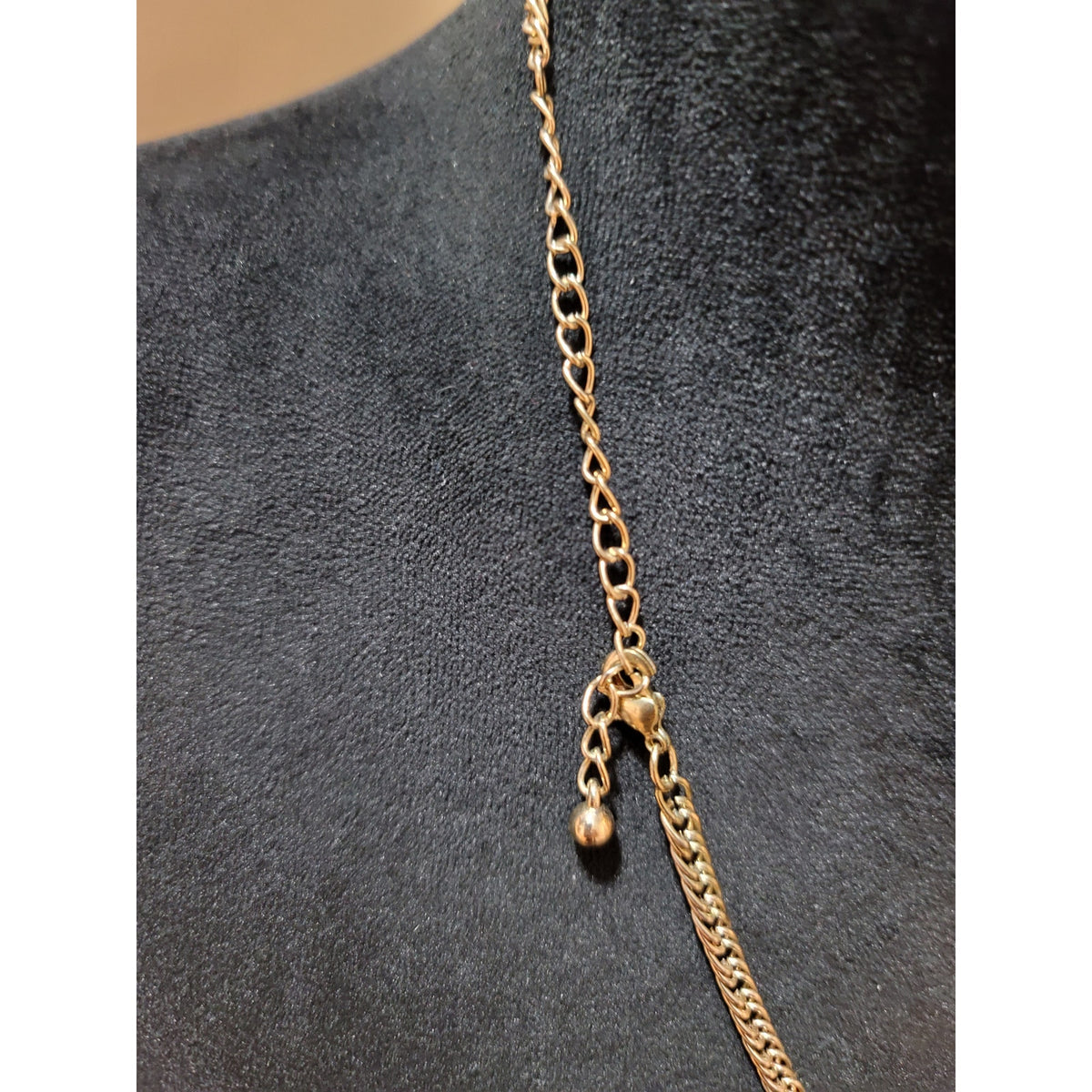 Statement Style Piece Textured Hammered Metal Elements Gold tone Jewelry