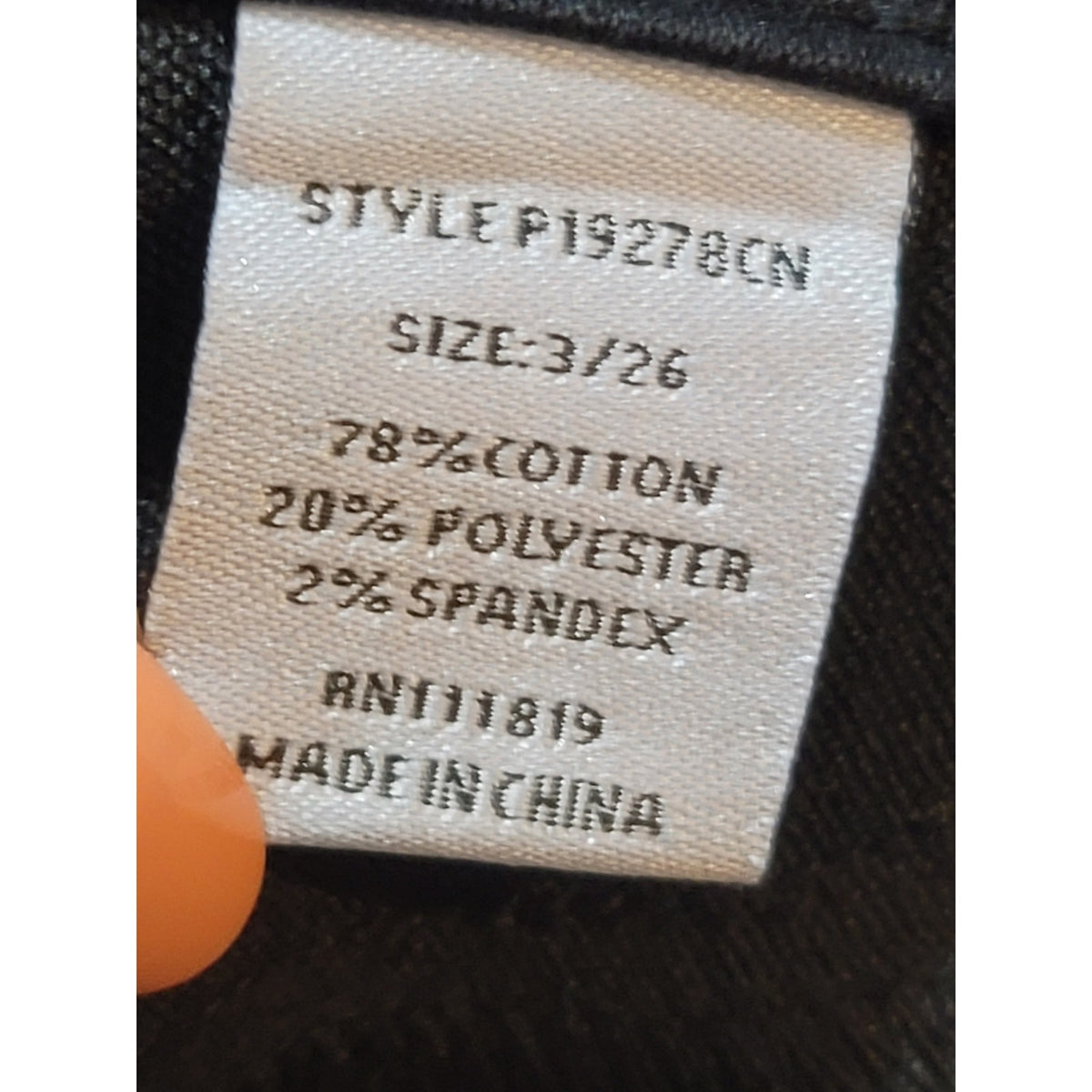 Thread & Others Sculpted High Waist Skinny Fit Jeans Women's Size 3/26 Black