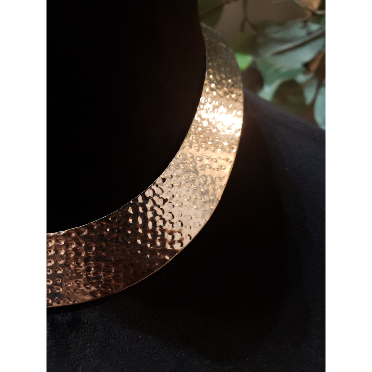 Womens Fashion Hammered Silver Egyptian Style Torque Choker Necklace Jewelry