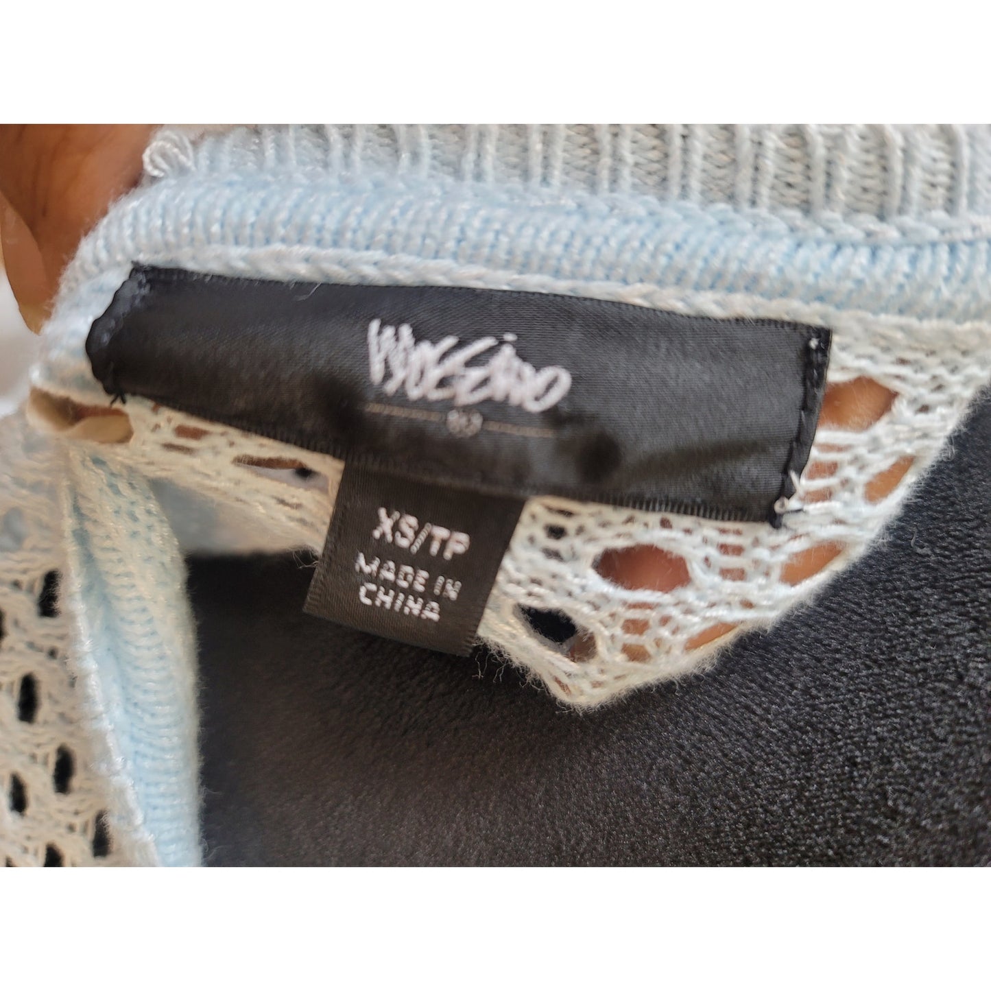 Xhilaration Sweater Women's Size XS White Long Sleeve Open Knit Pullover