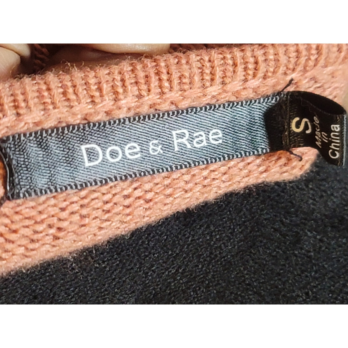 Doe & Rae Longline Cardigan Sweater Women's Small Multicolor Striped Open Front