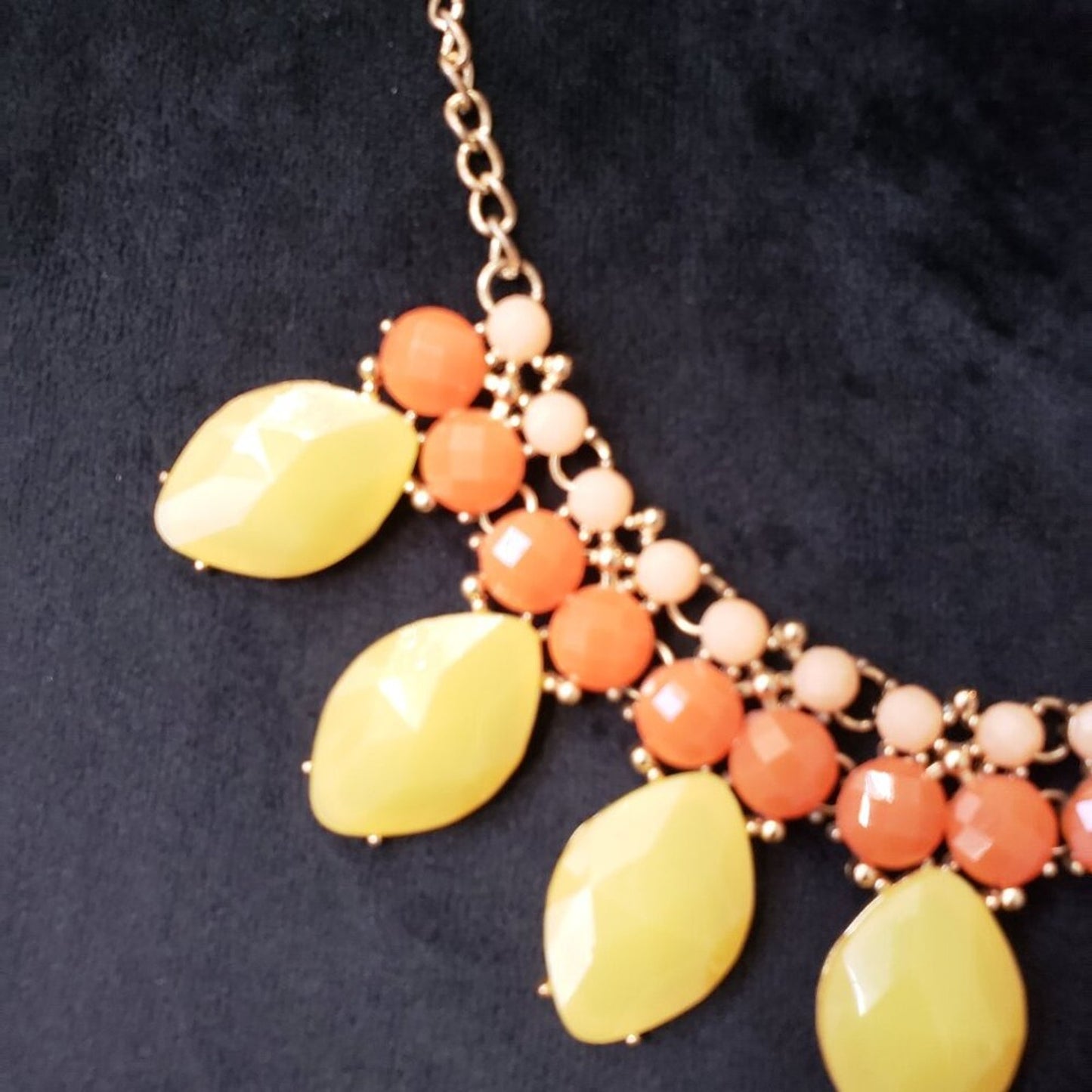 Womens Multicolor Rhinestone Statement Necklace Jewelry with Lobster Clasp