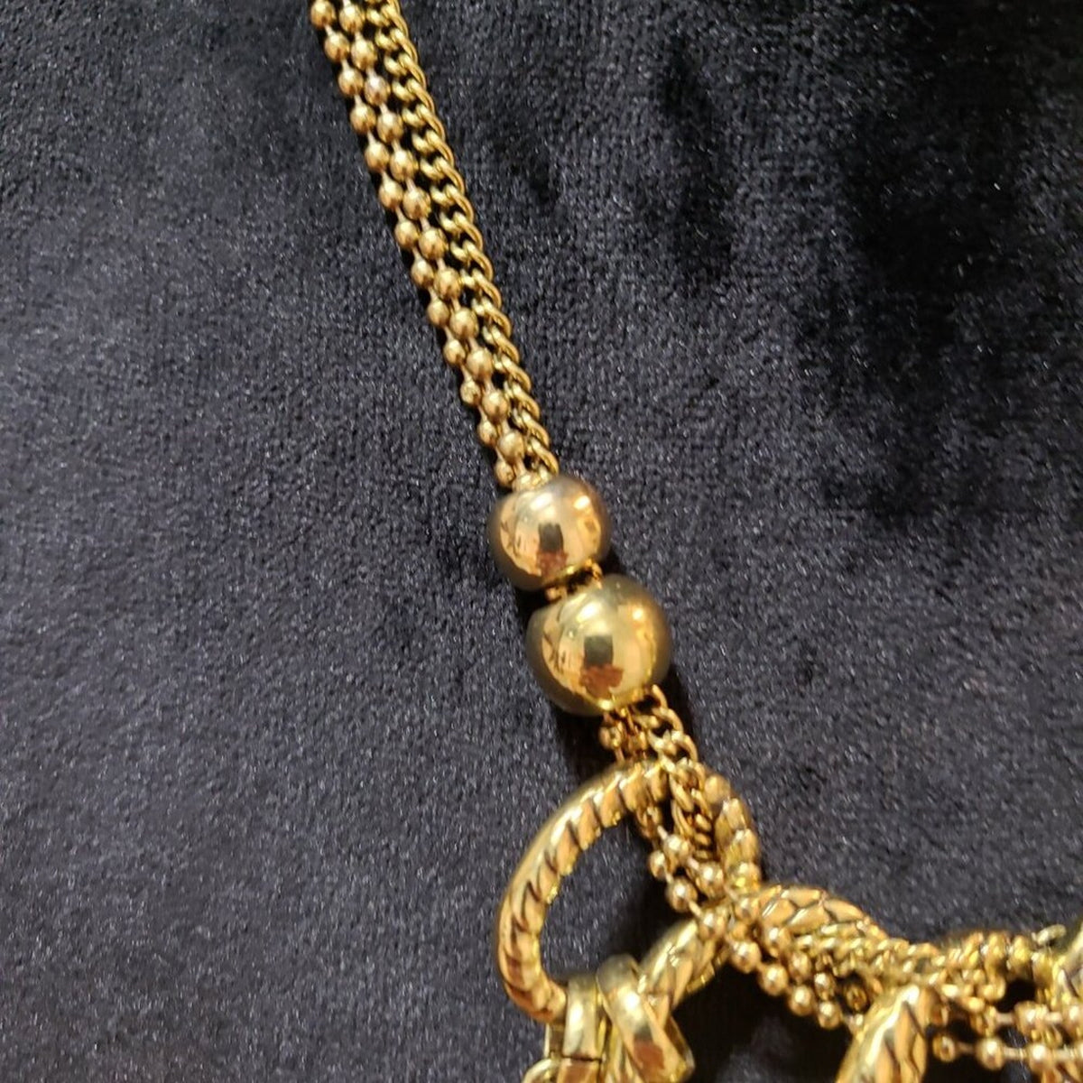 Women Red & Brown Crystal Leaf Stone Gold Tone Chain Necklace with Lobster Clasp