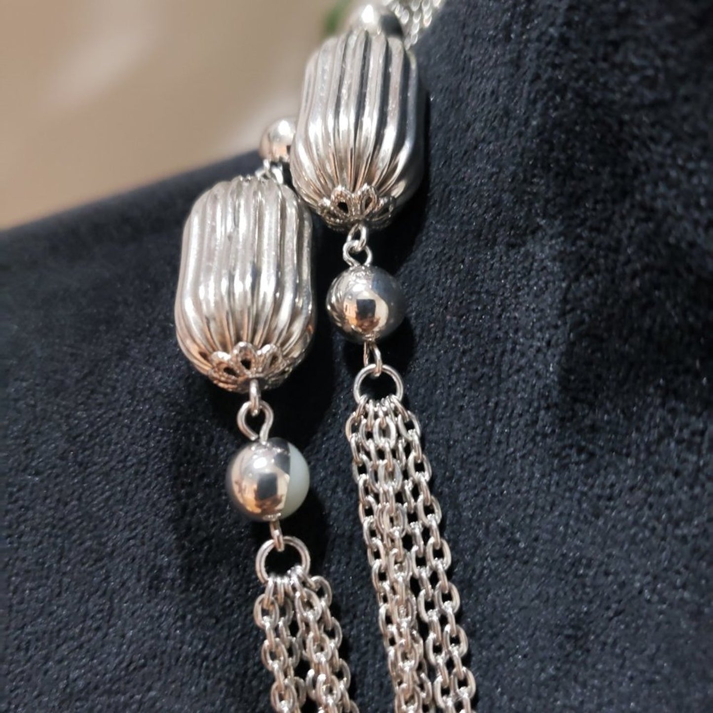 Womens Fashion Chunky Gold Tone Charm Long Chain Elegant Necklace