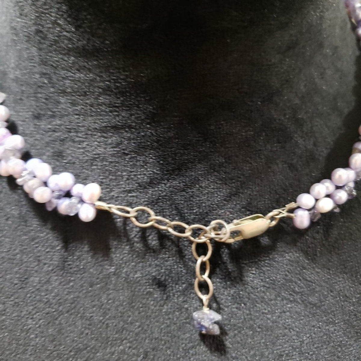 Women Fashion Chunky Natural Stylish Pearl Clavicle Choker Necklace with Lobster