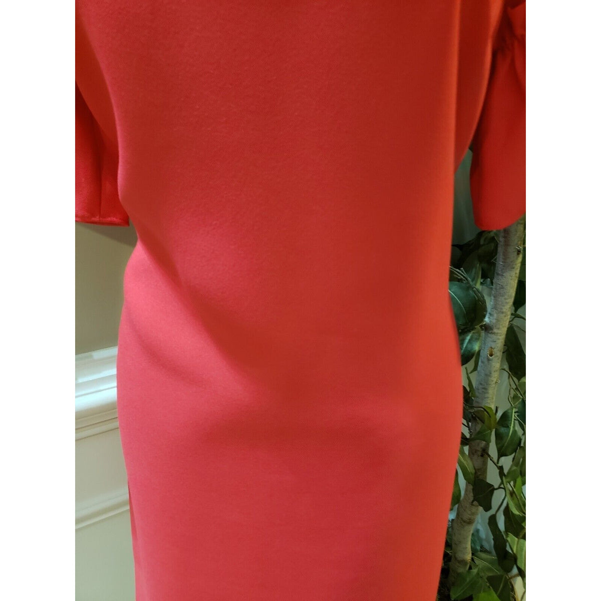 Banana Republic Womens Pink Short Sleeve Round Neck Knee Length Shift Dress S