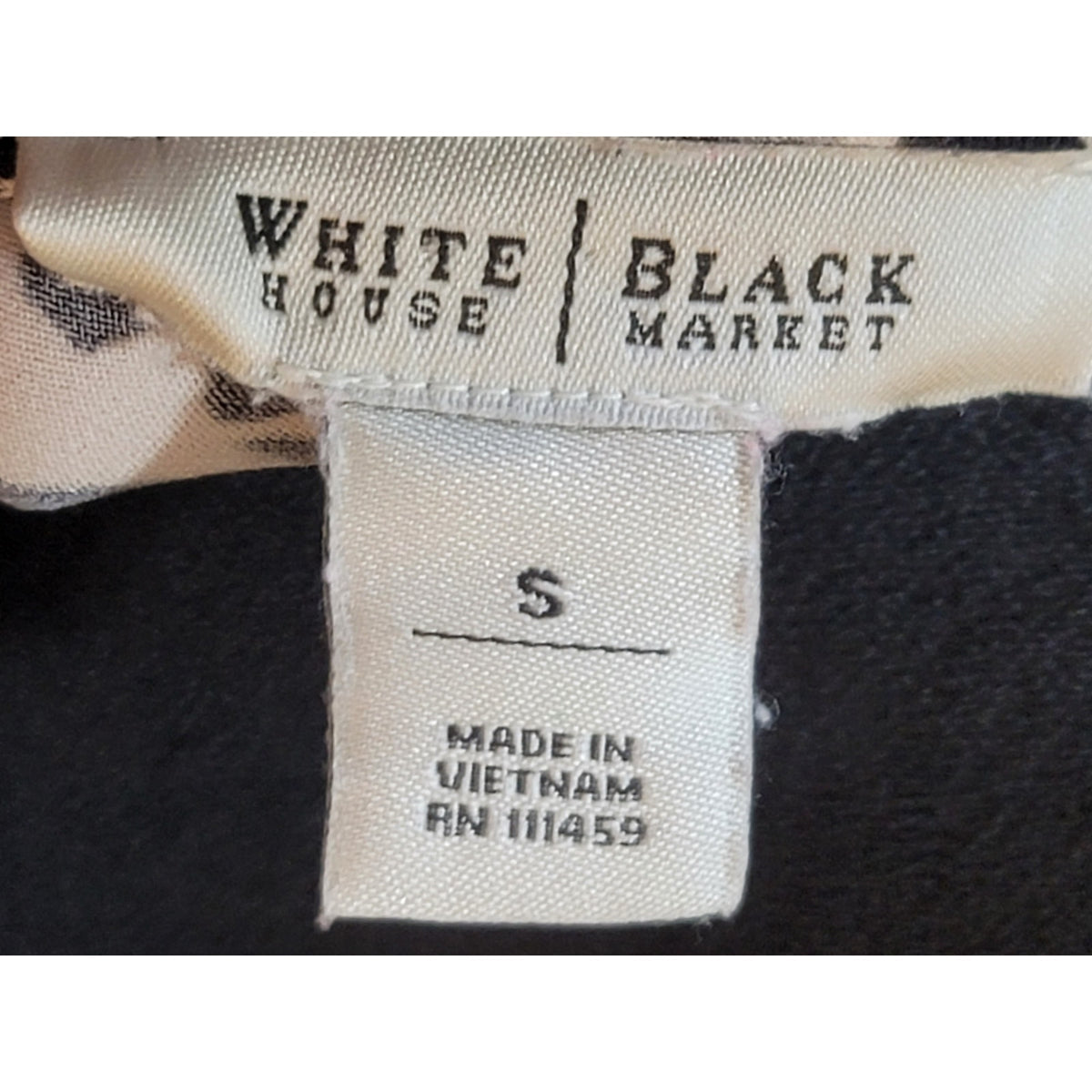 White House Black Market Ruffle Tank Top Women's Small White/Black Leopard Print