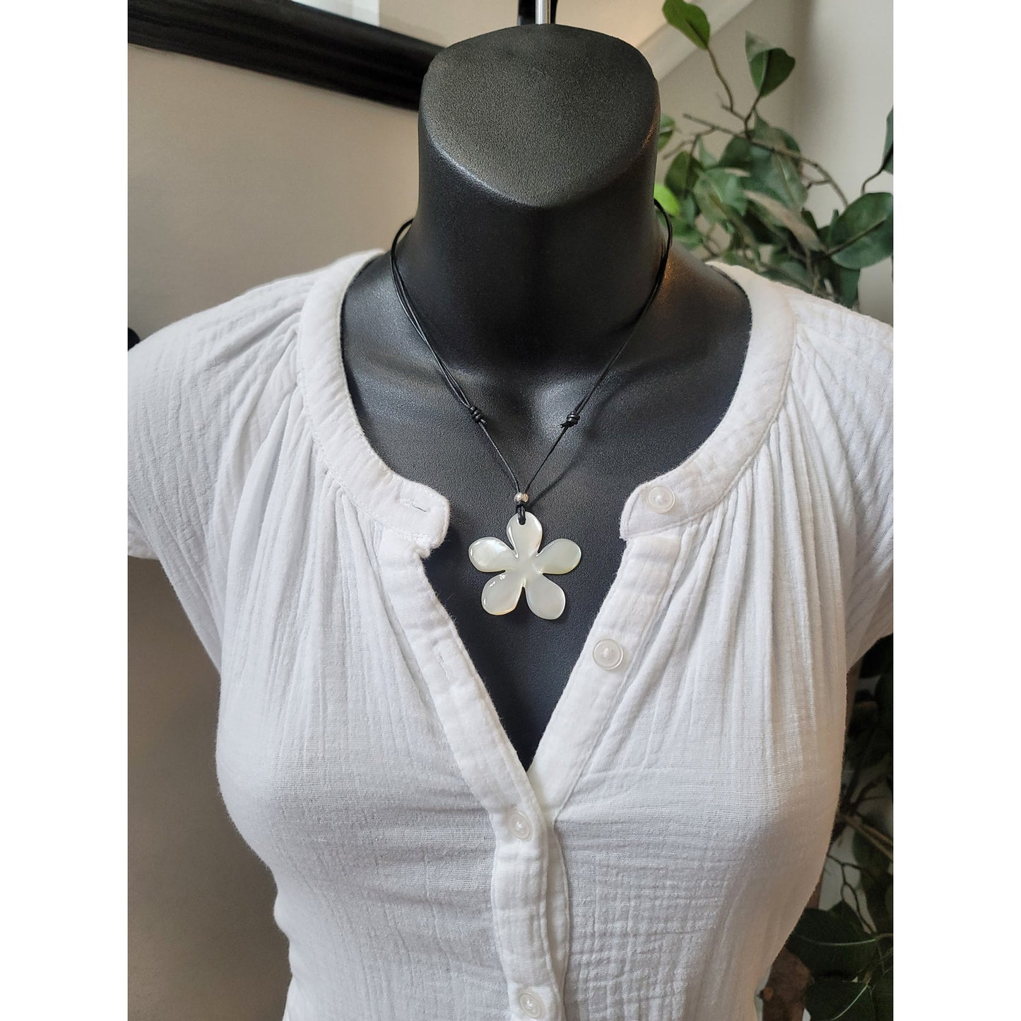 RD Style Button Down Dress Women Medium White Cotton Lightweight Casual