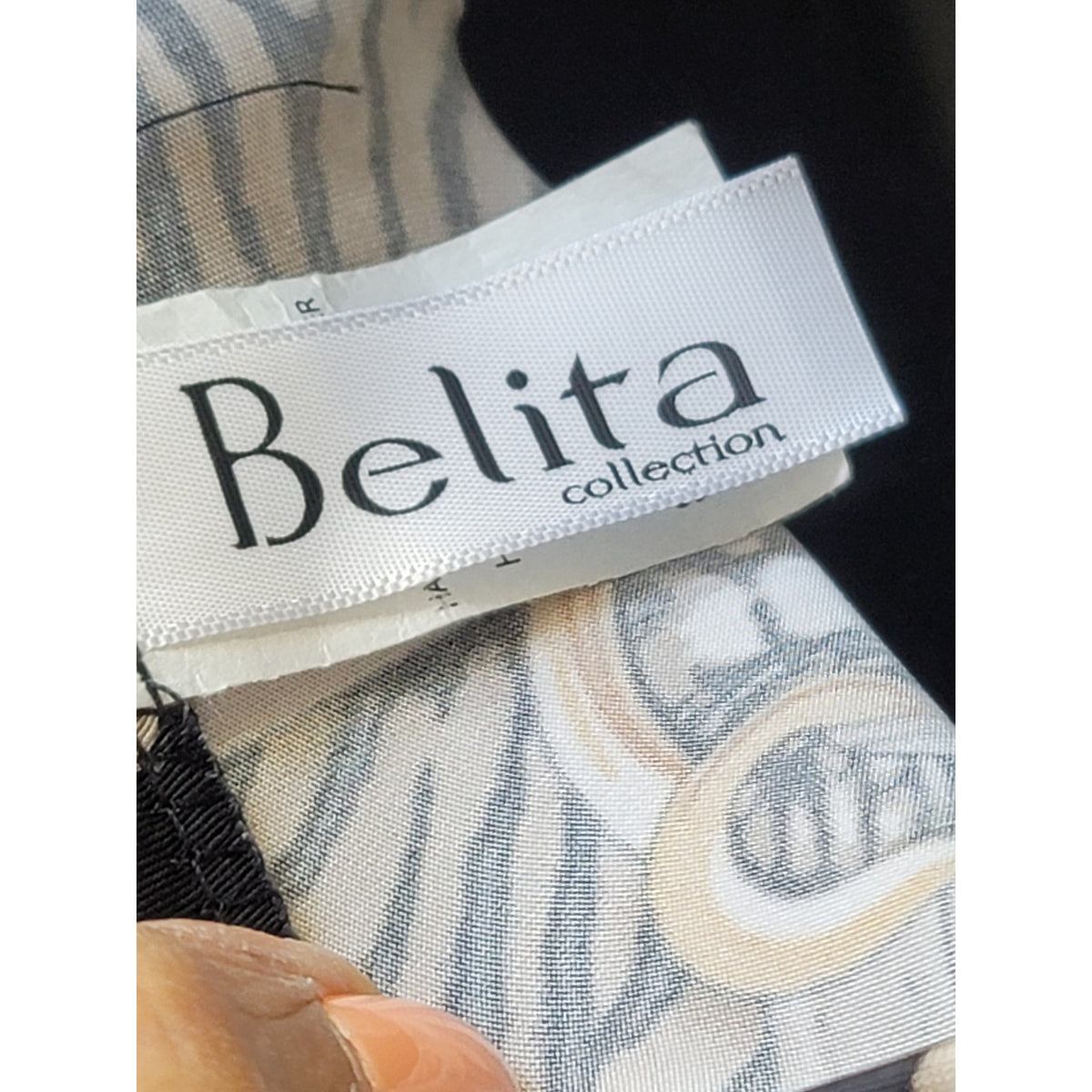 Belita Collection Snake Print Chain Design Jumpsuit Women's Large Multicolor
