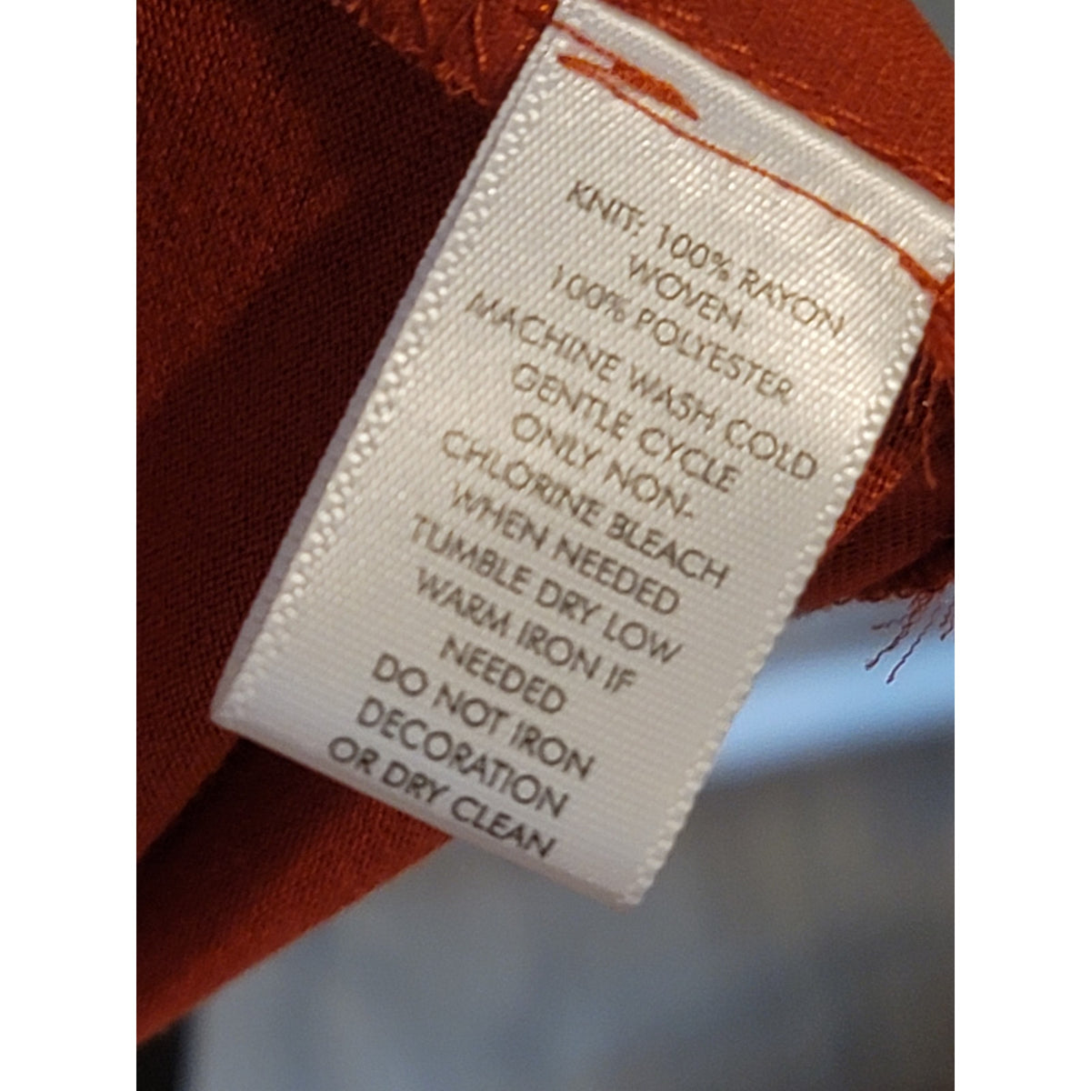 Loft Blouse Top Women's Medium Orange Gathered Ruffle Flutter Sleeve Boat Neck