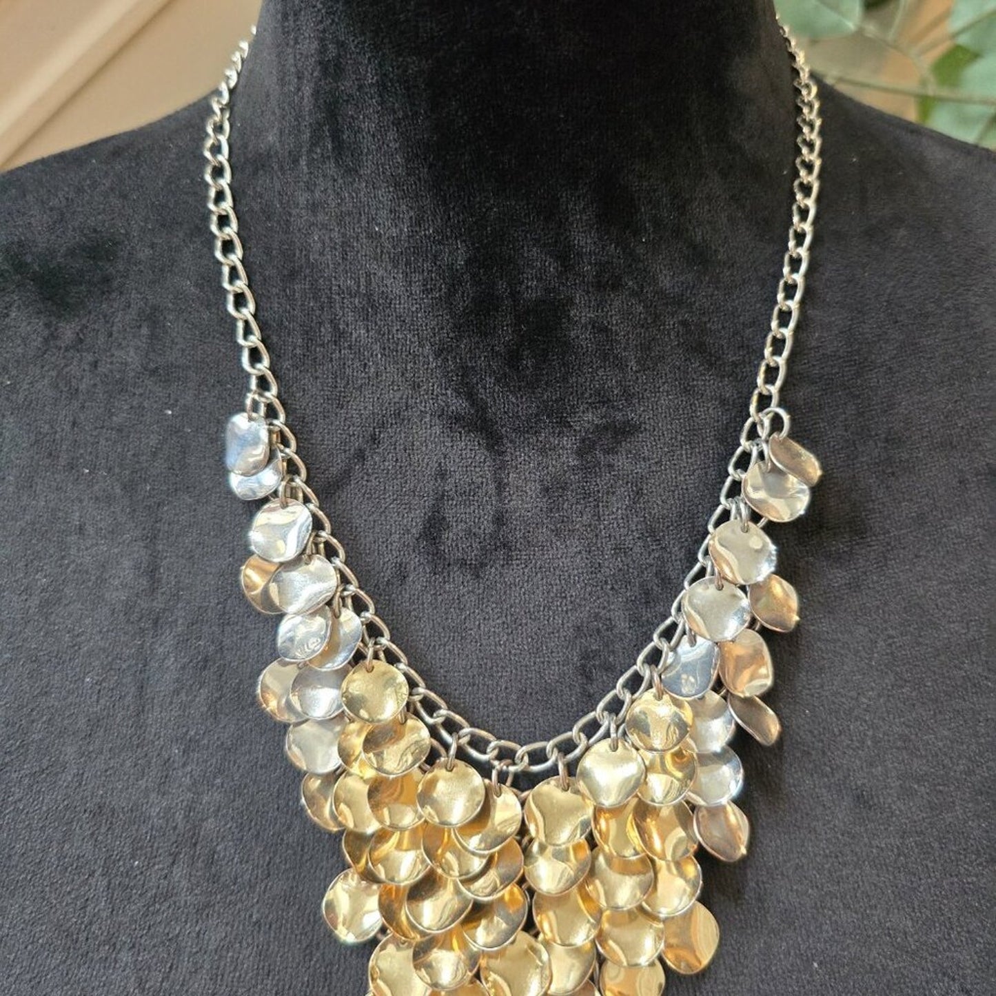 Womens Fashion Gold Tone Metal Charms Fancy Necklace Jewelry with Lobster Clasp
