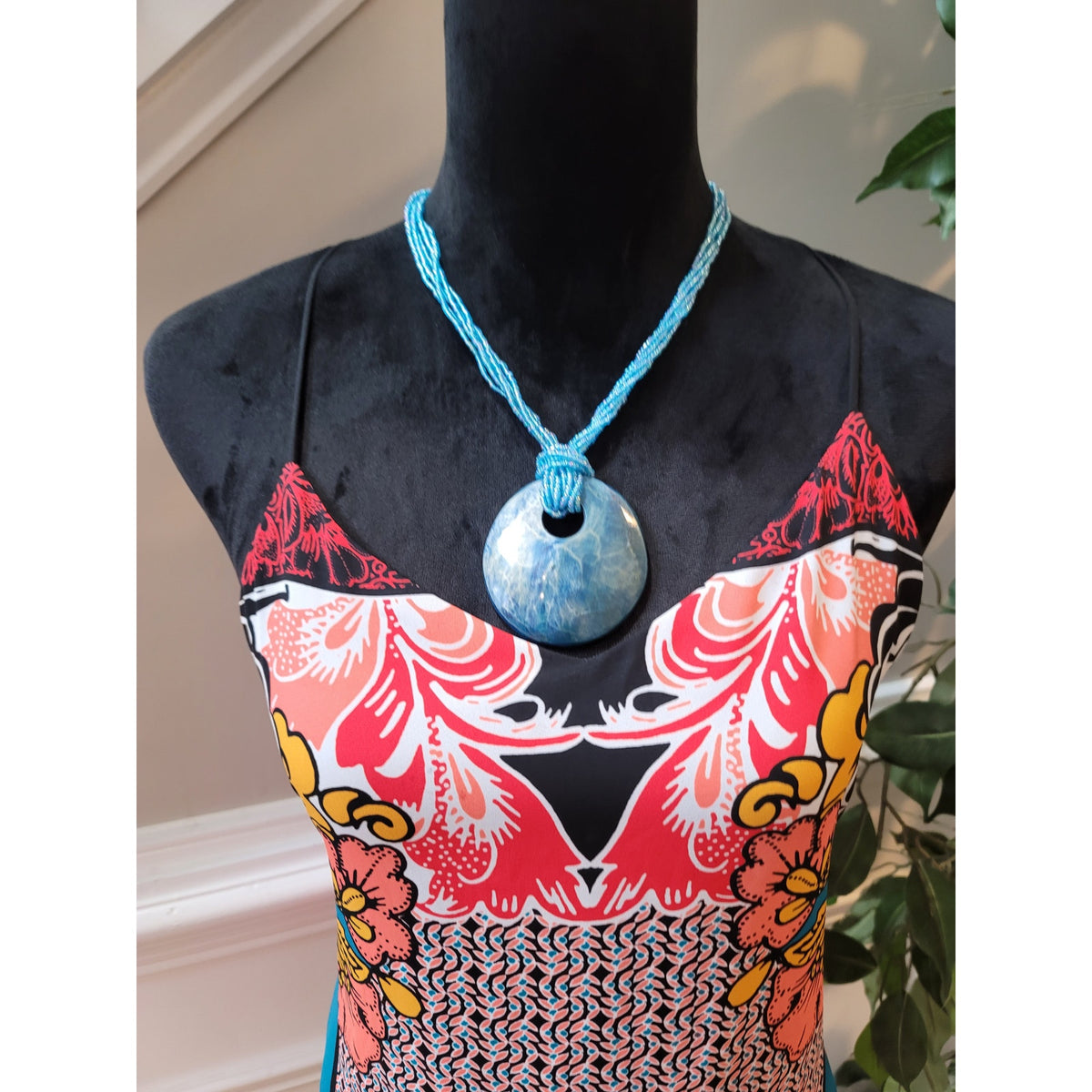Express Tank Top Women's Medium Multicolor Paisley Sleeveless Keyhole Blouse