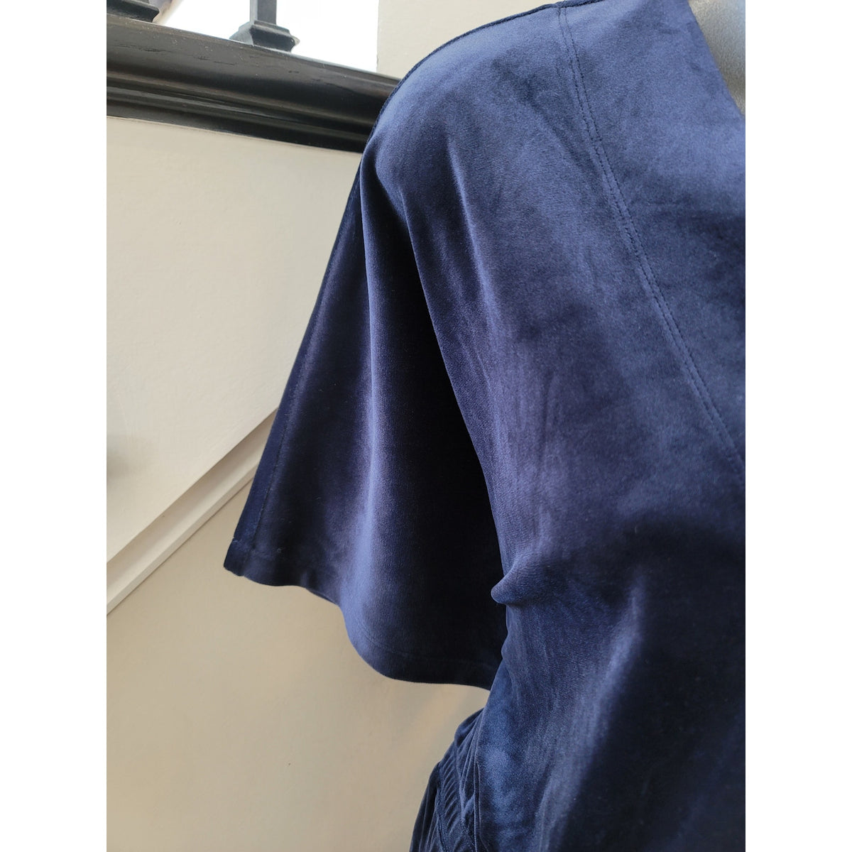 Anthropologie Saturday Sunday Jumpsuit Women’s Size Medium Navy Short Sleeves