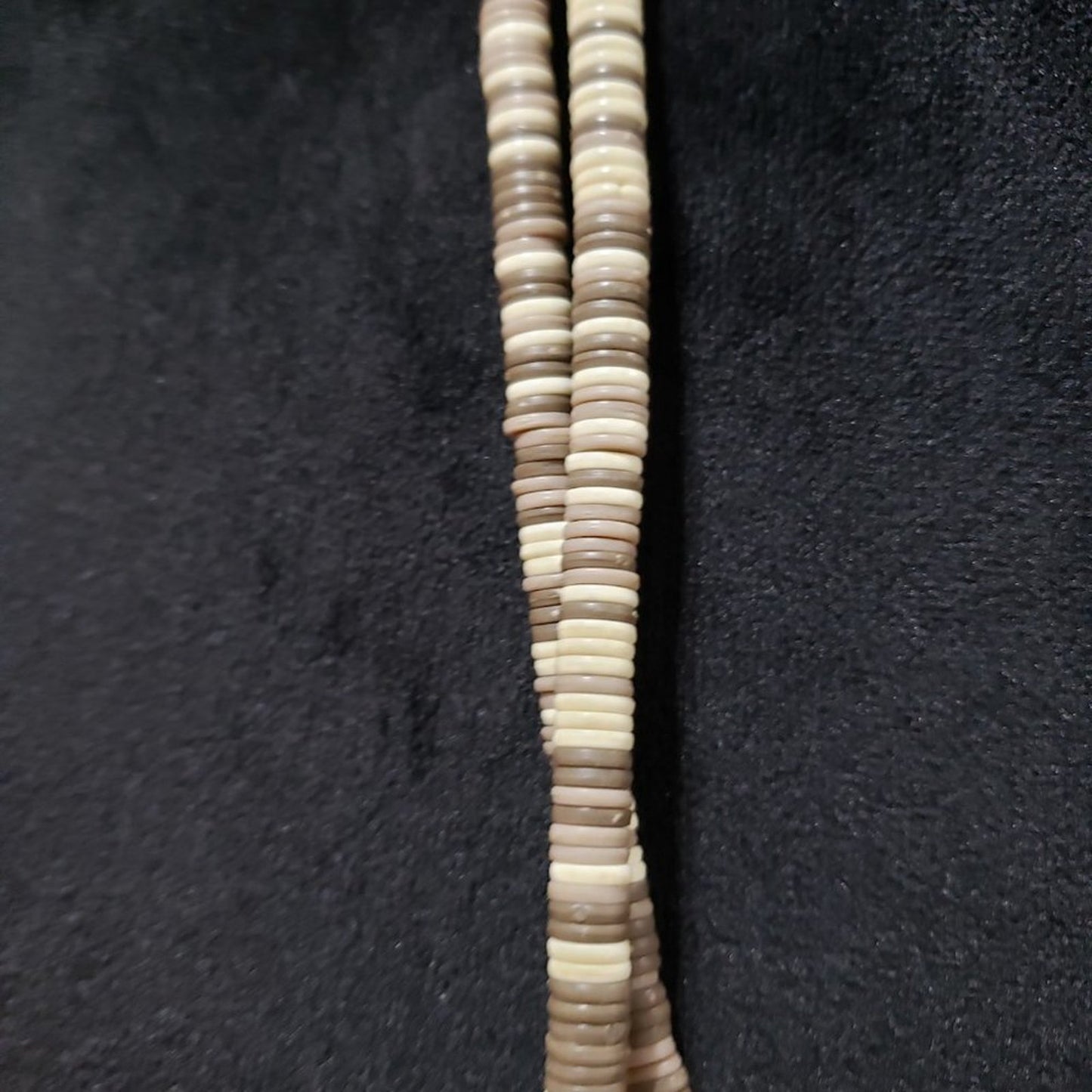 Womens Fashion Chunky Double Strand Elegant Brown White Beaded Long Necklace