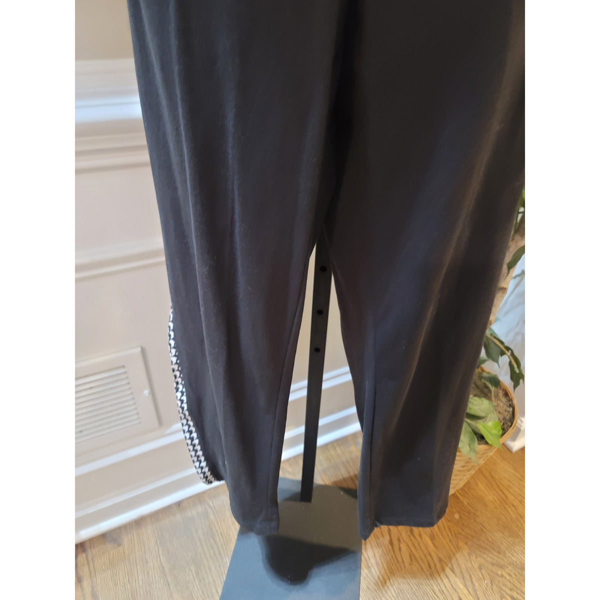 Anthony Richards tracksuit Set Womens Medium Black/White Houndstooth Full Zipper