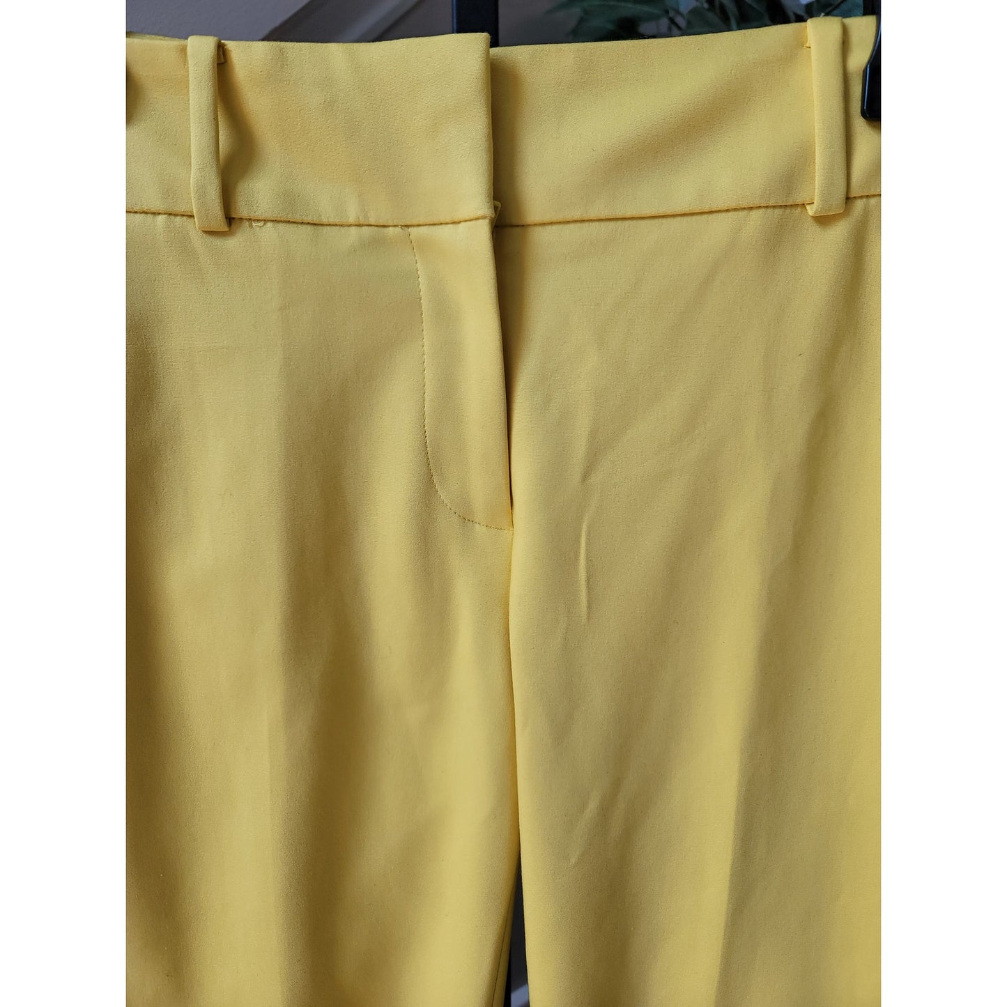 LOFT Skinny Ankle Pants Women's Size 4 Yellow Modern Fit Stretchy Trousers