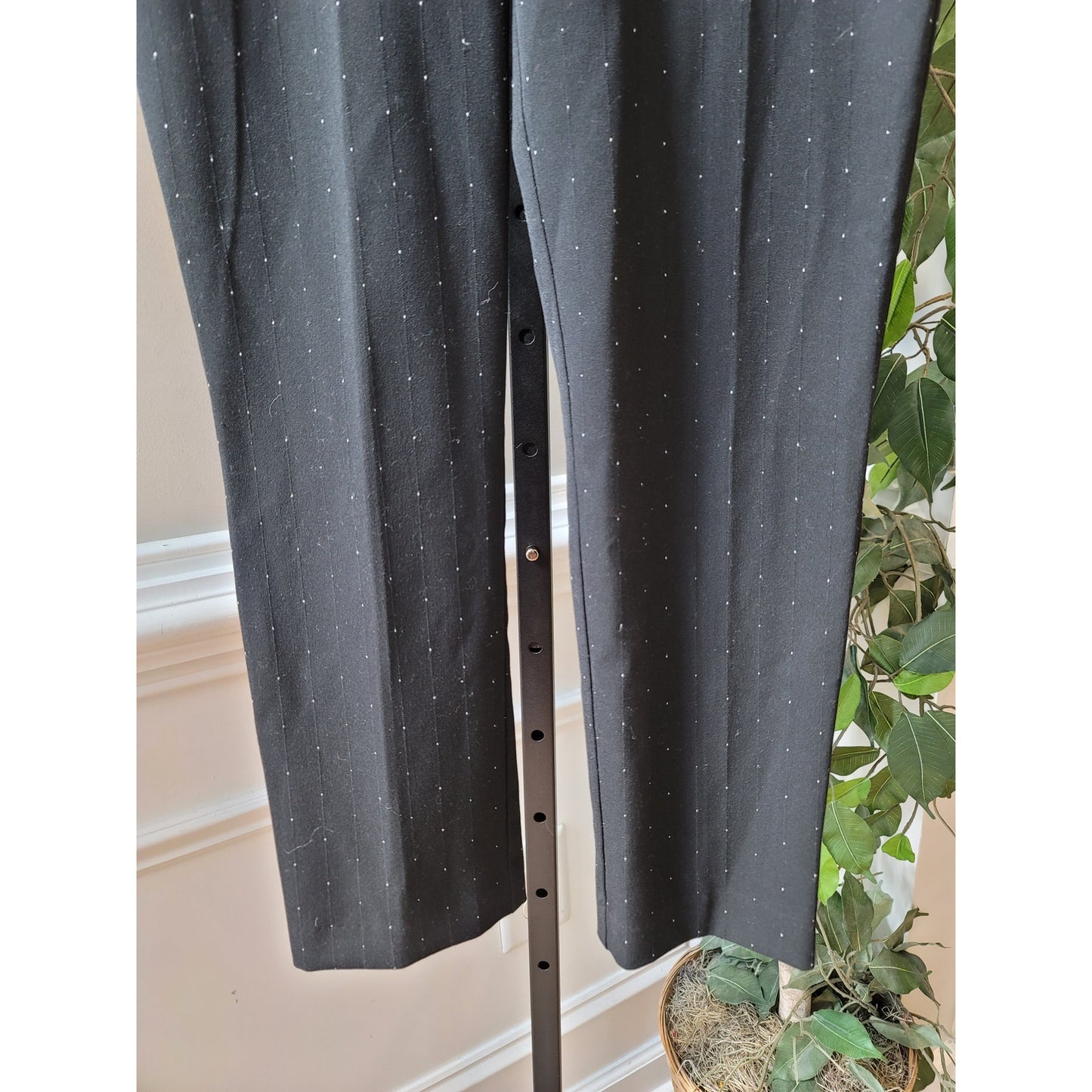 H&M Pants Women's Size Medium Black Stretch Slim Fit Work Trousers