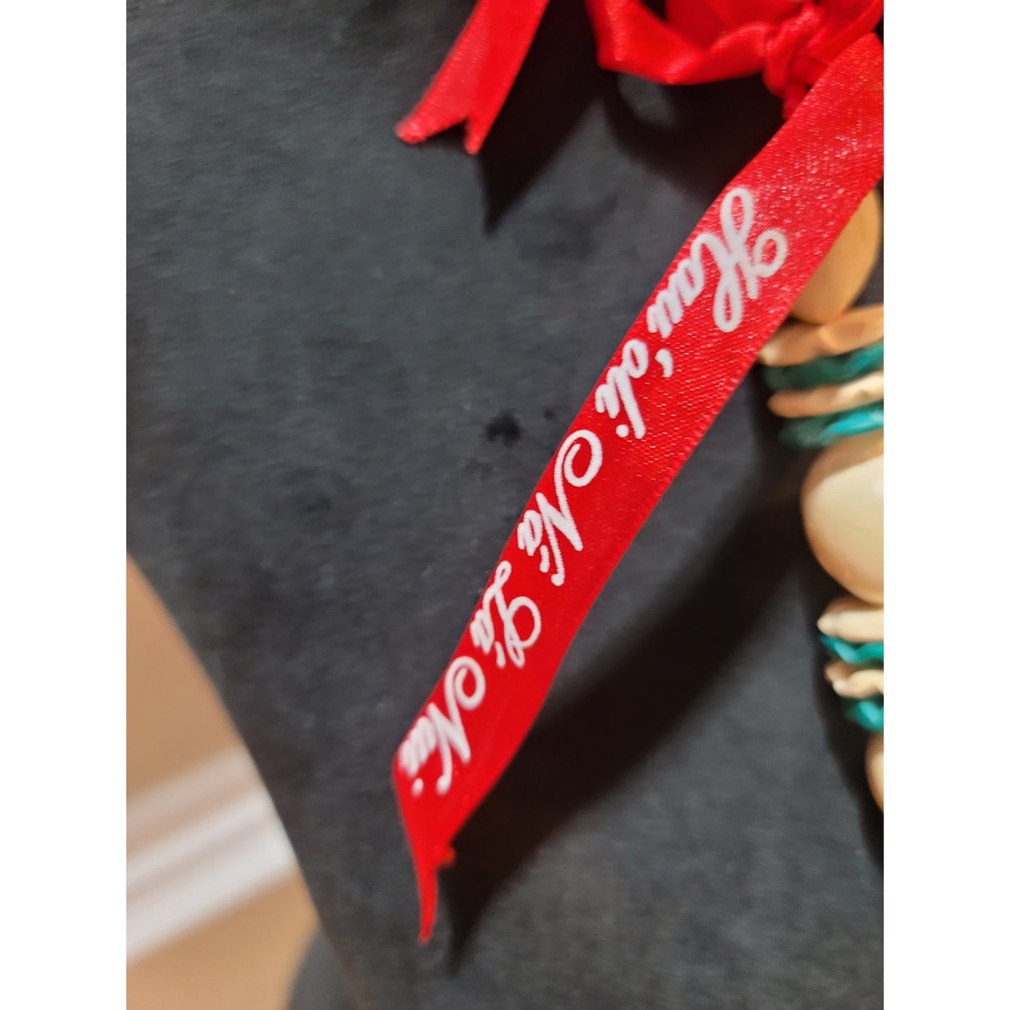 Women's Handmade Beaded Necklace with Turquoise and Cream Beads Unique Design